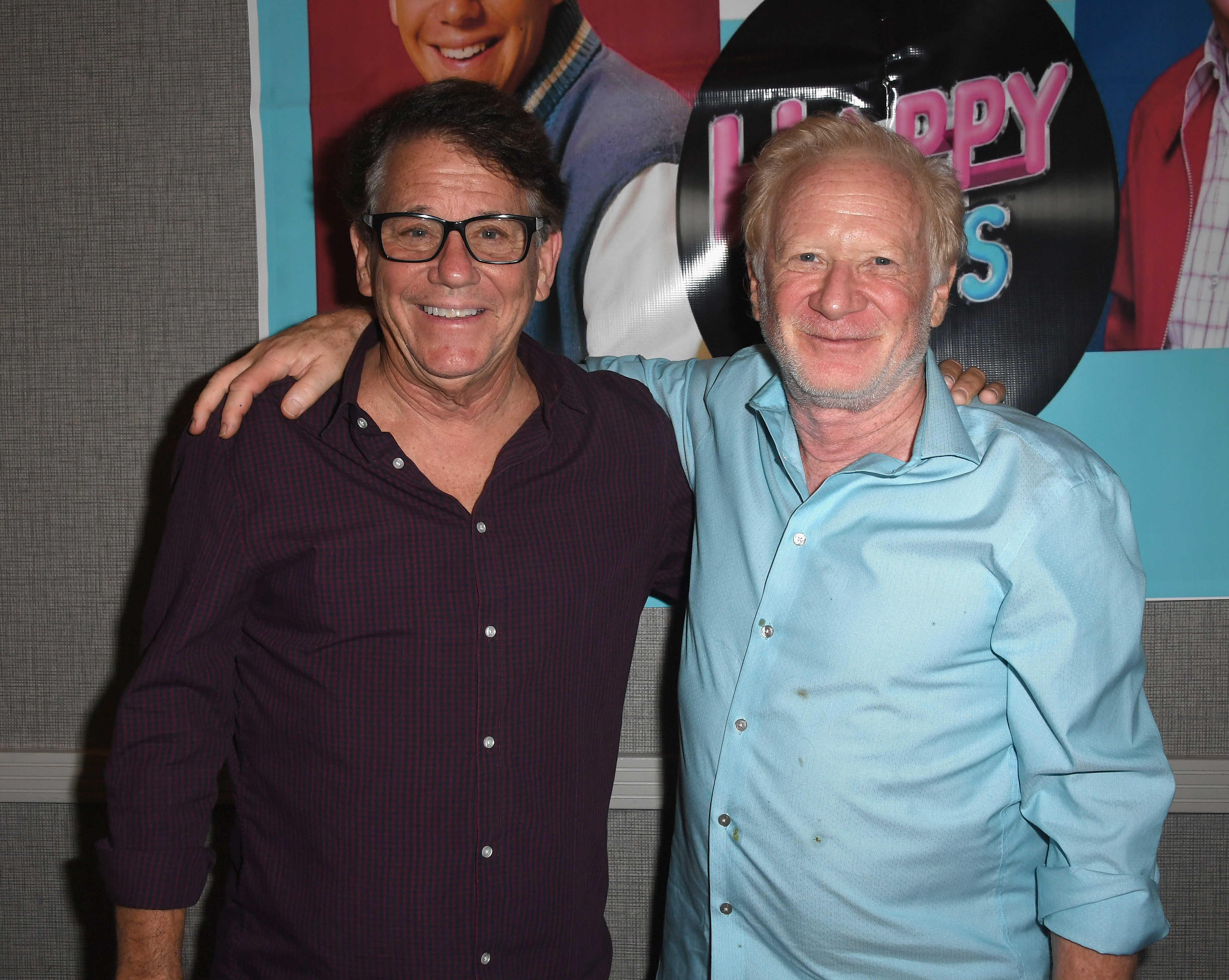 Anson Williams and Donny Most on July 2, 2022 in Burbank, California. | Source: Getty Images