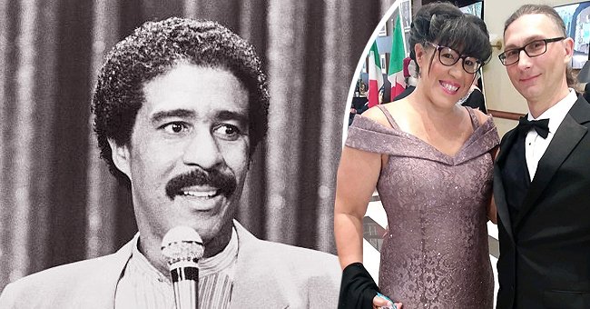 Richard Pryor's Daughter Rain Stuns in Glittering Dress on Outing with