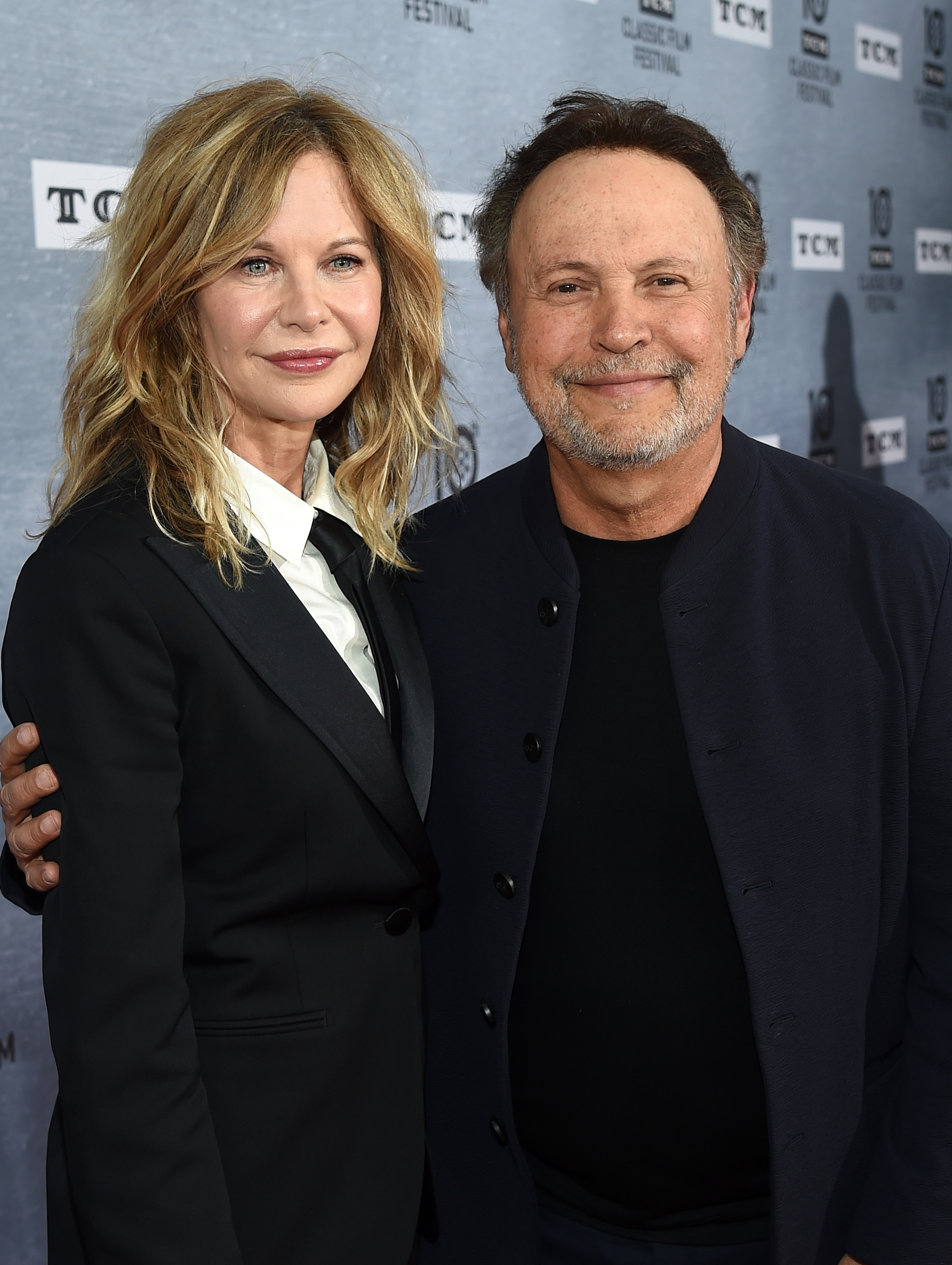 Meg Ryan and Billy Crystal at the "When Harry Met Sally..." Reunion at the TCL Chinese Theatre on April 11, 2019 in Los Angeles, California. | Source: Getty Images