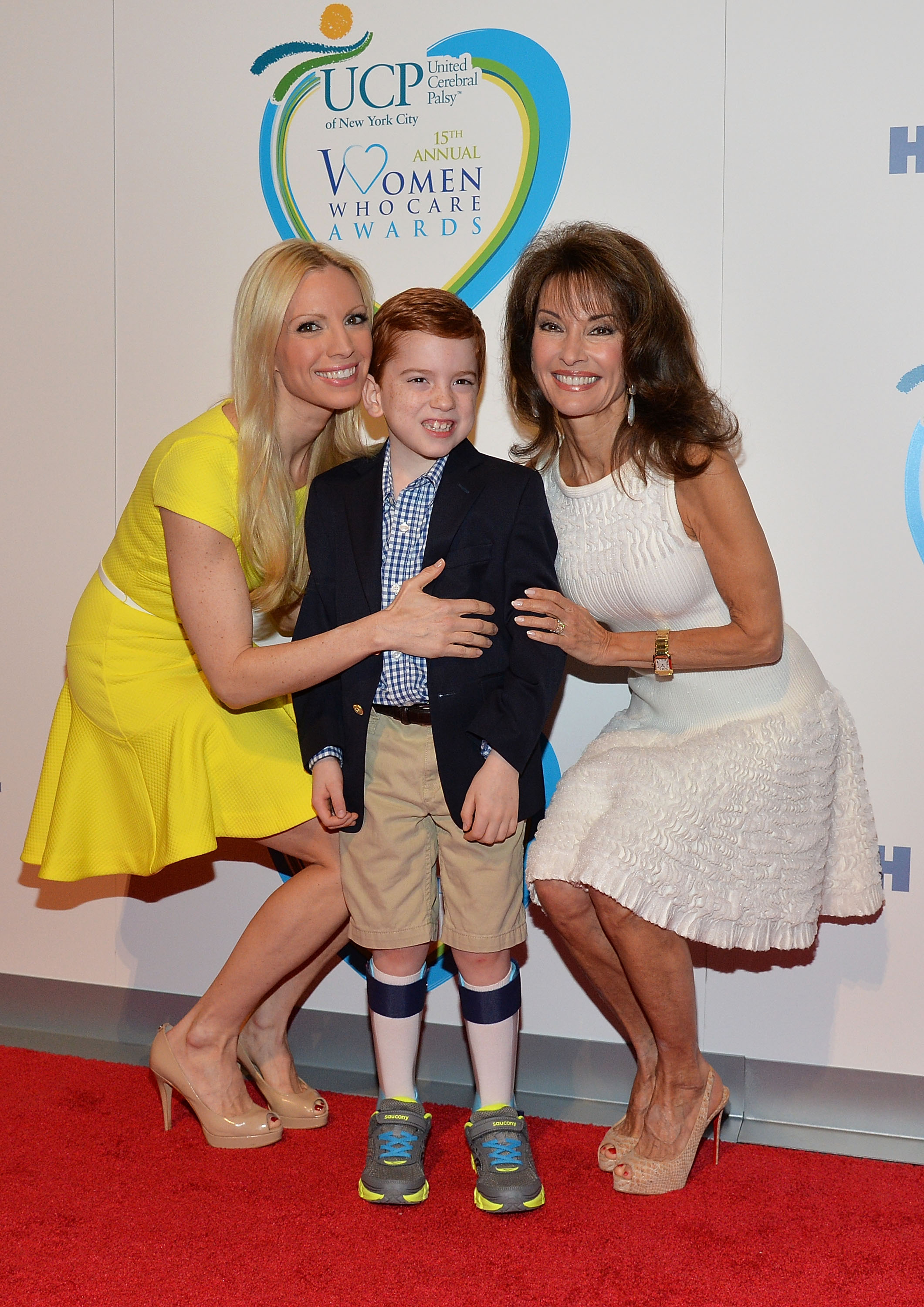 Liza Huber, Brendan Hesterberg, and Susan Lucci at the 15th Annual Women Who Care Awards Luncheon in New York City on May 9, 2016 | Source: Getty Images