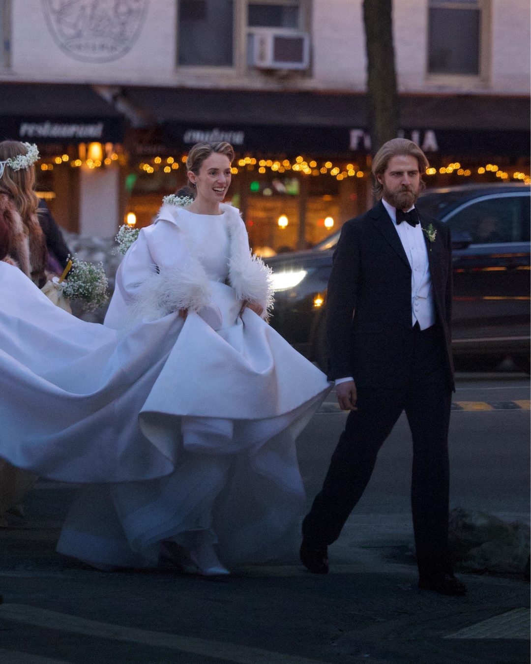 Bathed in city light and love, Maya glowed as she walked into her new life with Christian. In those first steps of marriage, she embodied a rare blend of elegance, ease, and joy. | Source: Instagram/pagesix