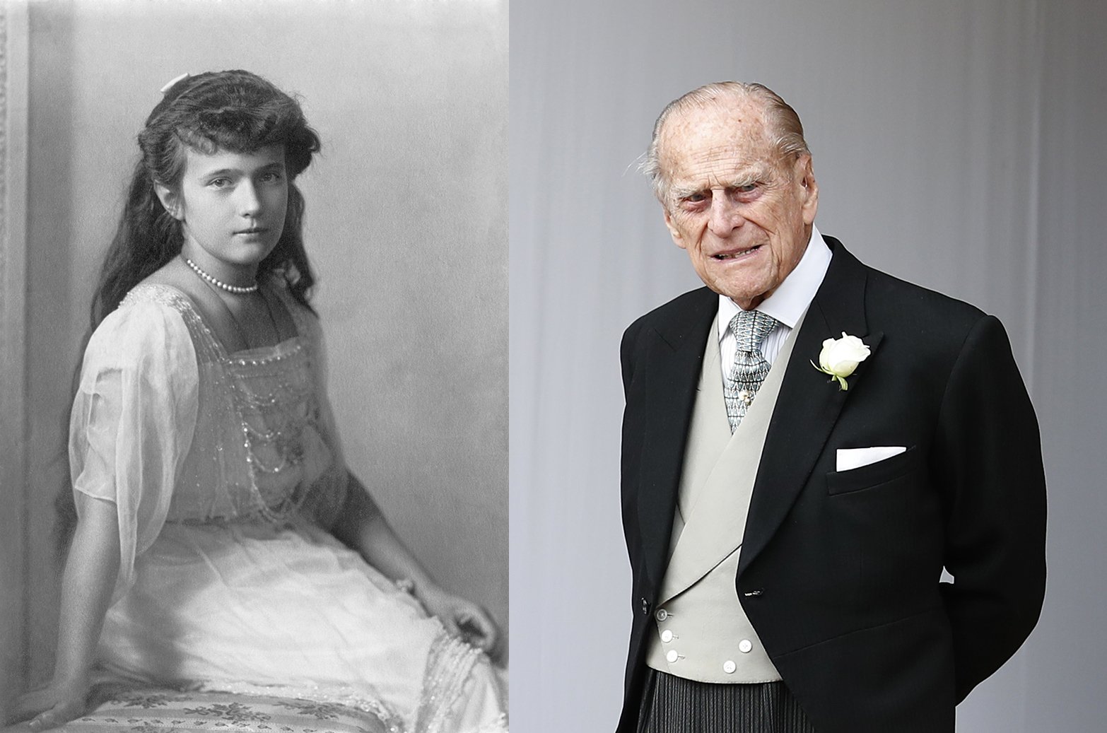 Anastasia Romanov and Prince Philip. I Image: Wikimedia Commons/ Getty Images.