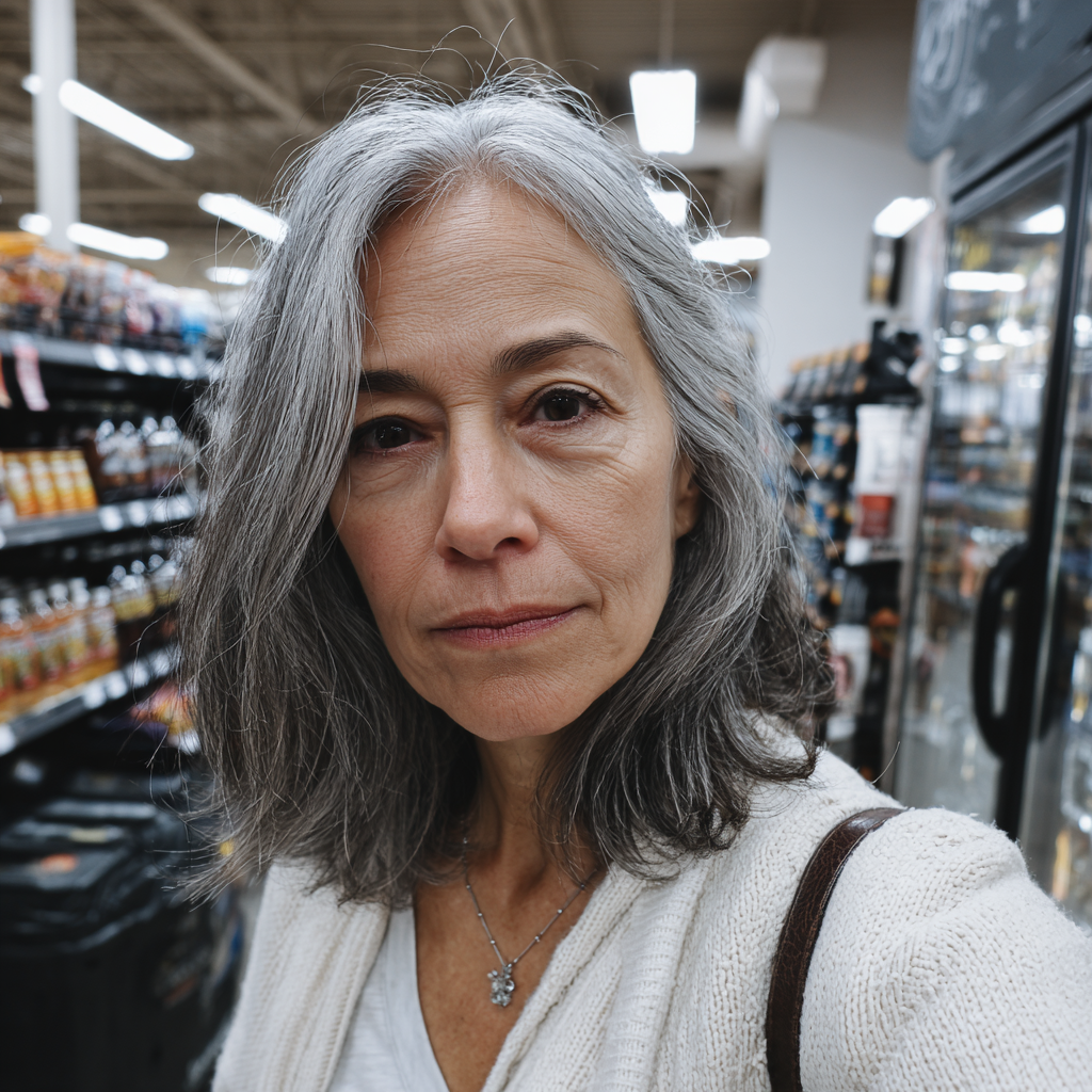 A close-up of an older woman | Source: Midjourney