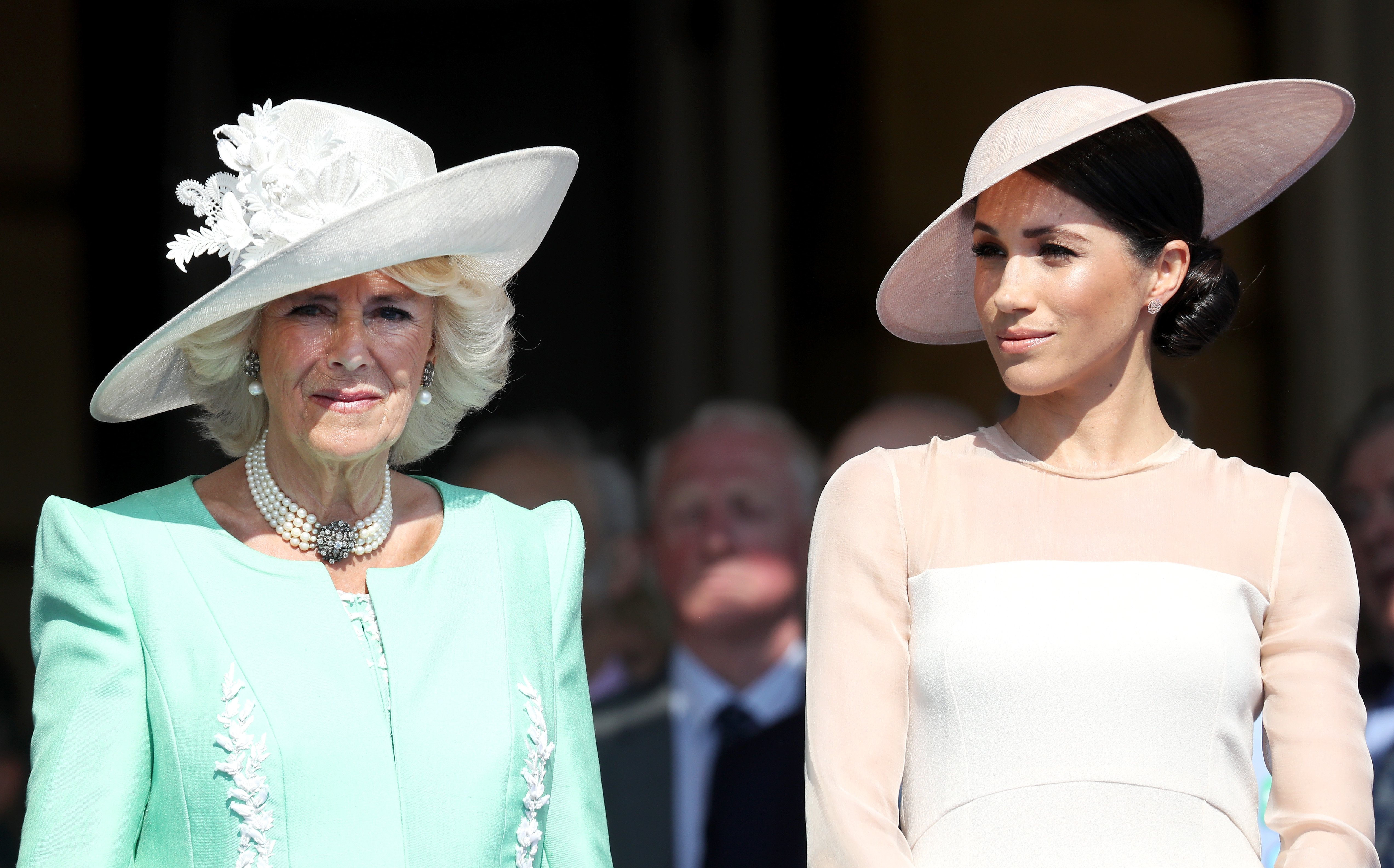 Maghan Markle and Camilla in London 2018. | Source: Getty Images