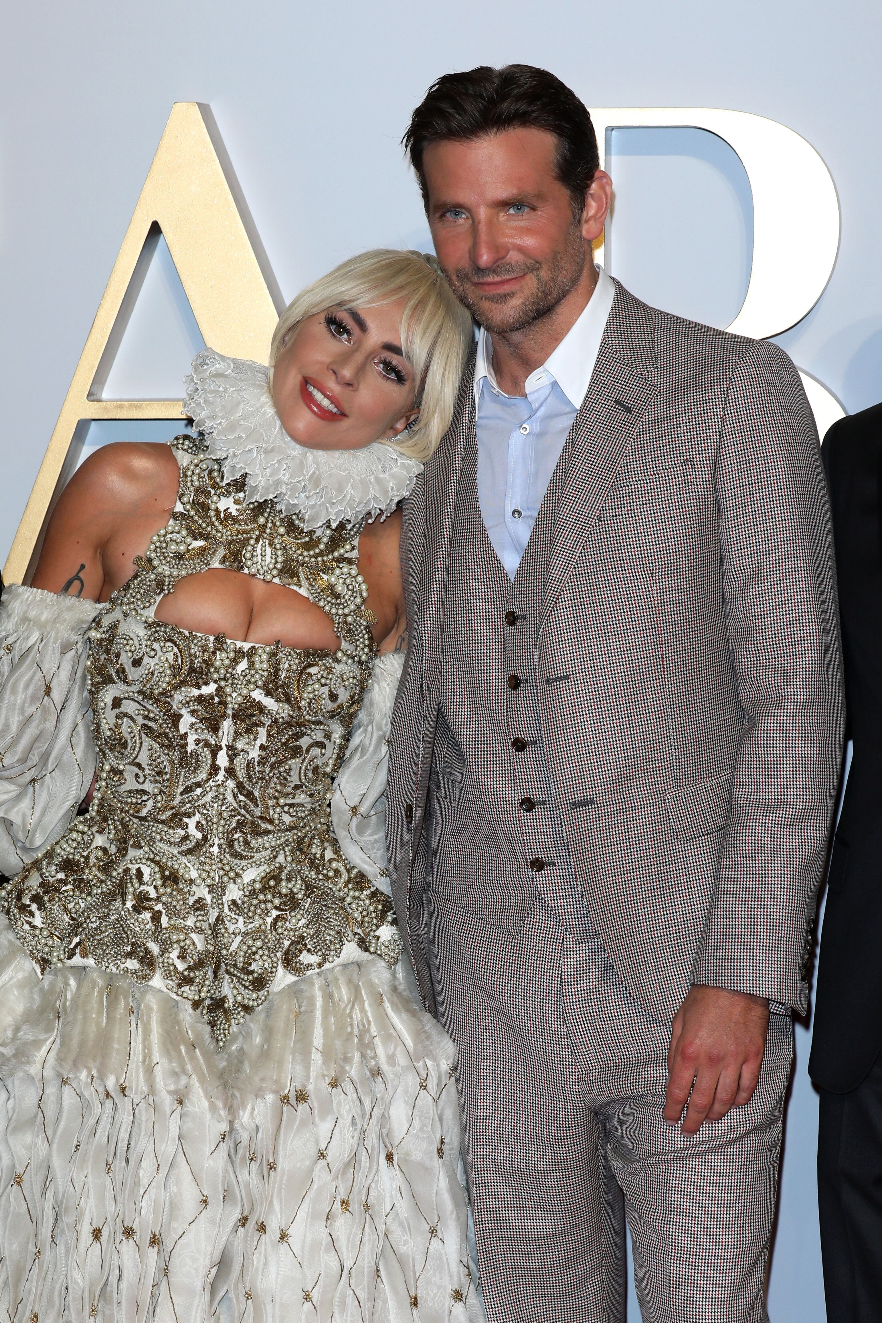Lady Gaga and Bradley Cooper attend the UK premiere of 'A Star Is Born' held at Vue West End on September 27, 2018 in London, England | Photo: Getty Images