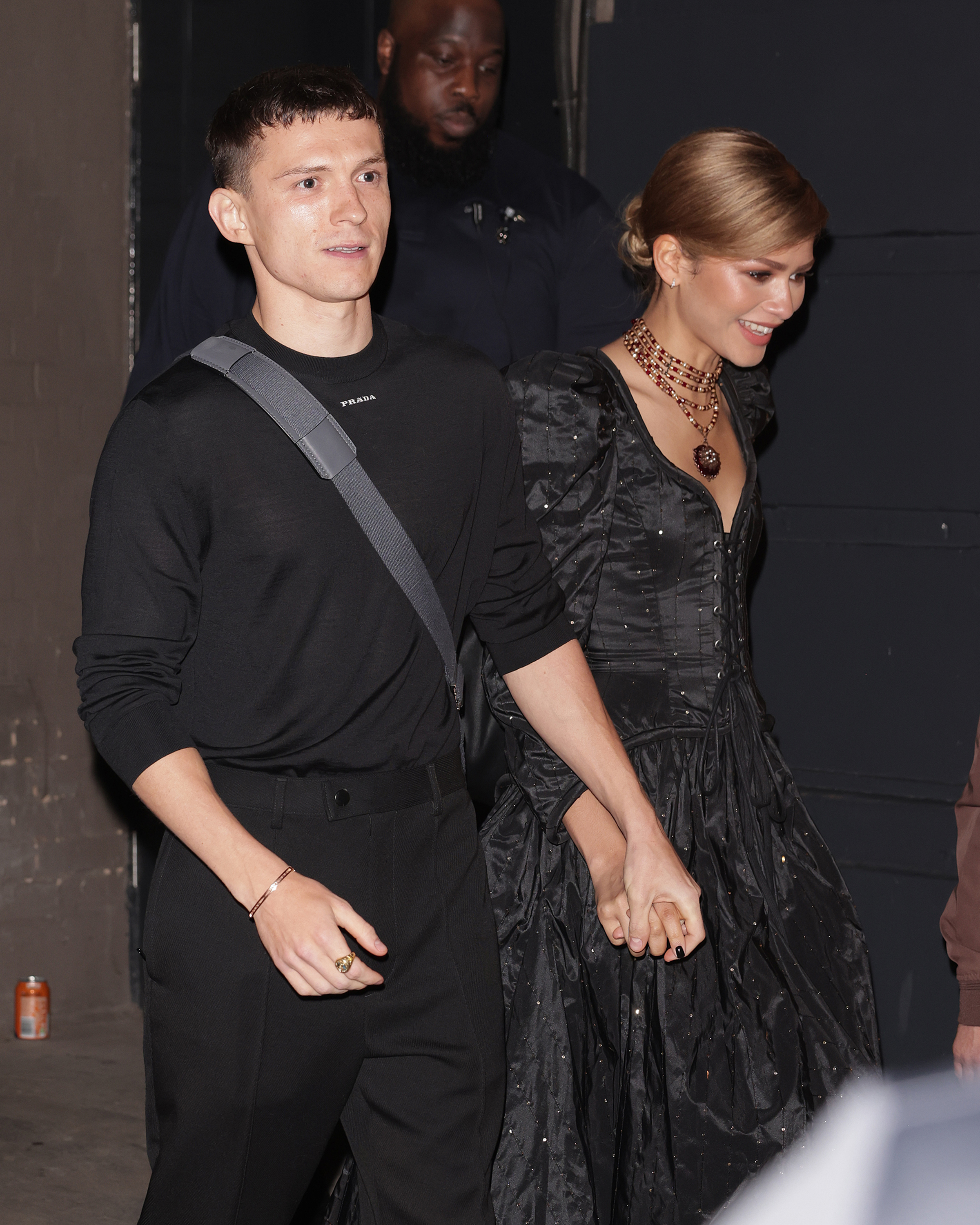 After a dazzling night at The Duke of York’s Theatre, the couple were spotted leaving Romeo and Juliet press night on 23 May 2024. Zendaya stunned in a dramatic vintage-inspired black gown while Tom kept it sleek in all-black. Walking hand in hand through the London streets, it was a fitting end to the evening — a modern love story unfolding in Shakespearean style.