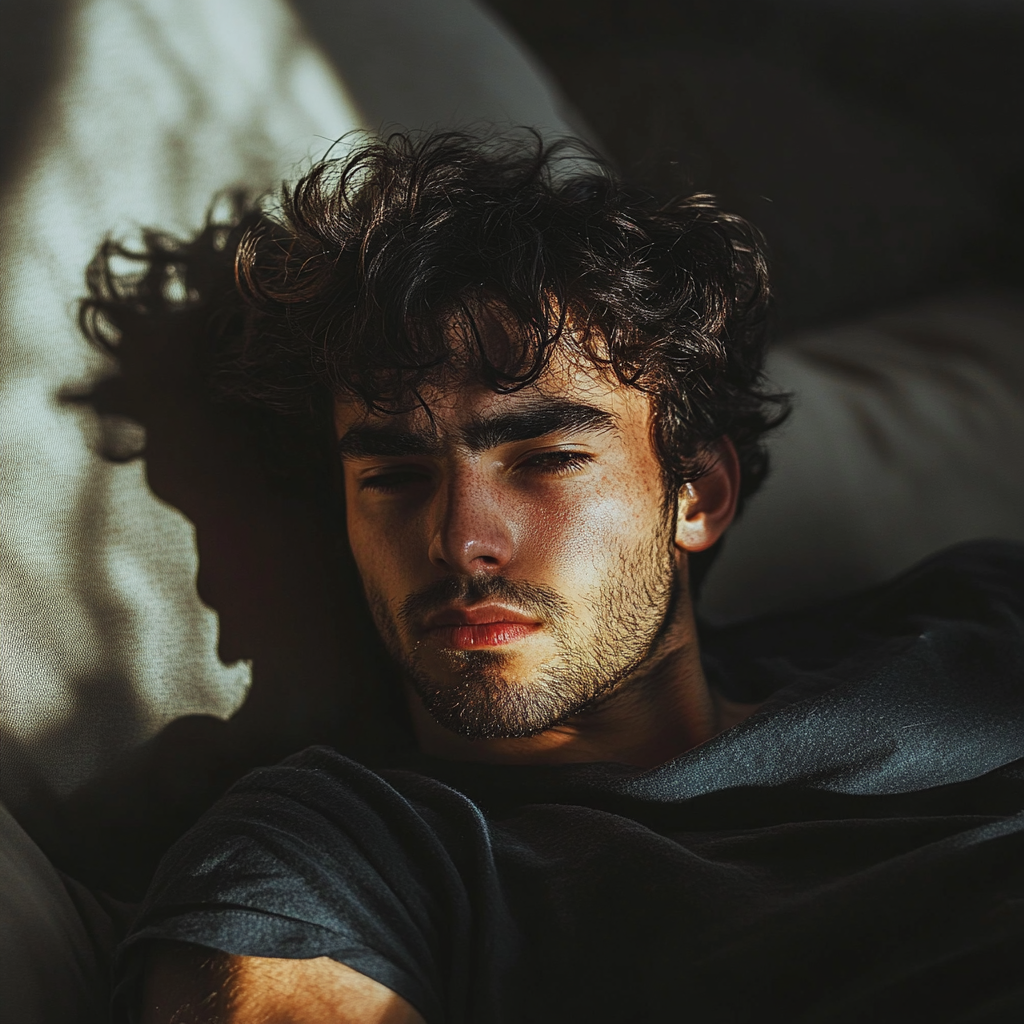 A tired man on the couch | Source: Pexels