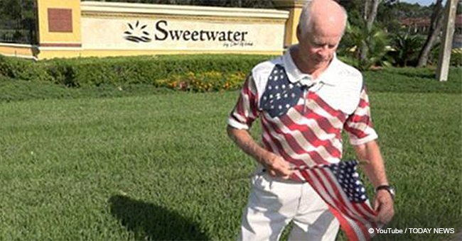 77-year-old veteran put an American flag on his porch and now he’s headed to court