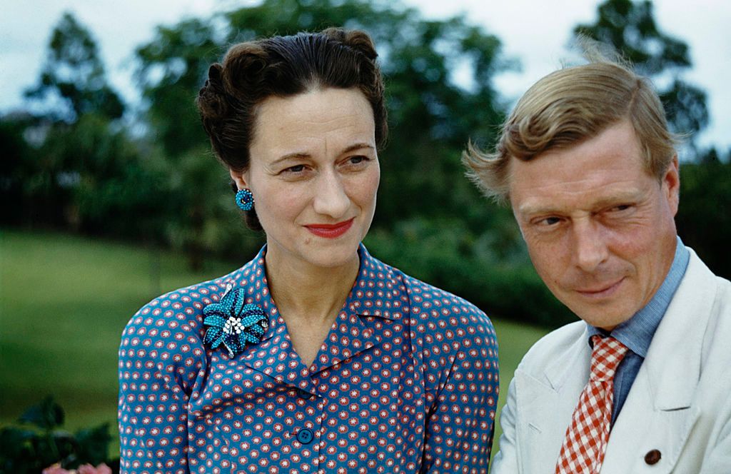 Wallis Simpson, duquesa de Windsor y el duque de Windsor, Edward VIII, el 1 de enero de 1942. | Foto: Getty Images