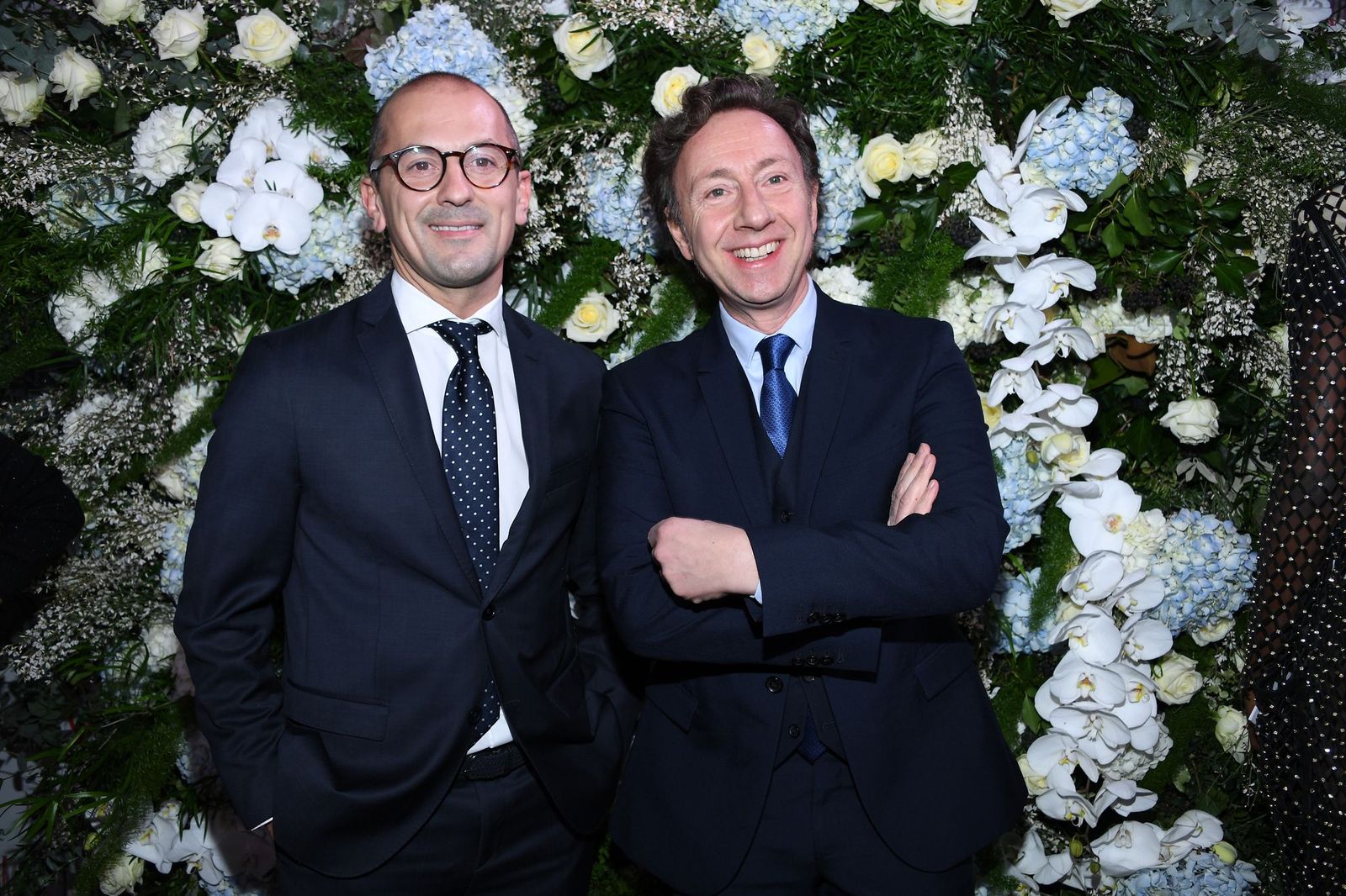 L'animateur de télévision Stéphane Bern et son compagnon Lionel | Photo : Getty Images