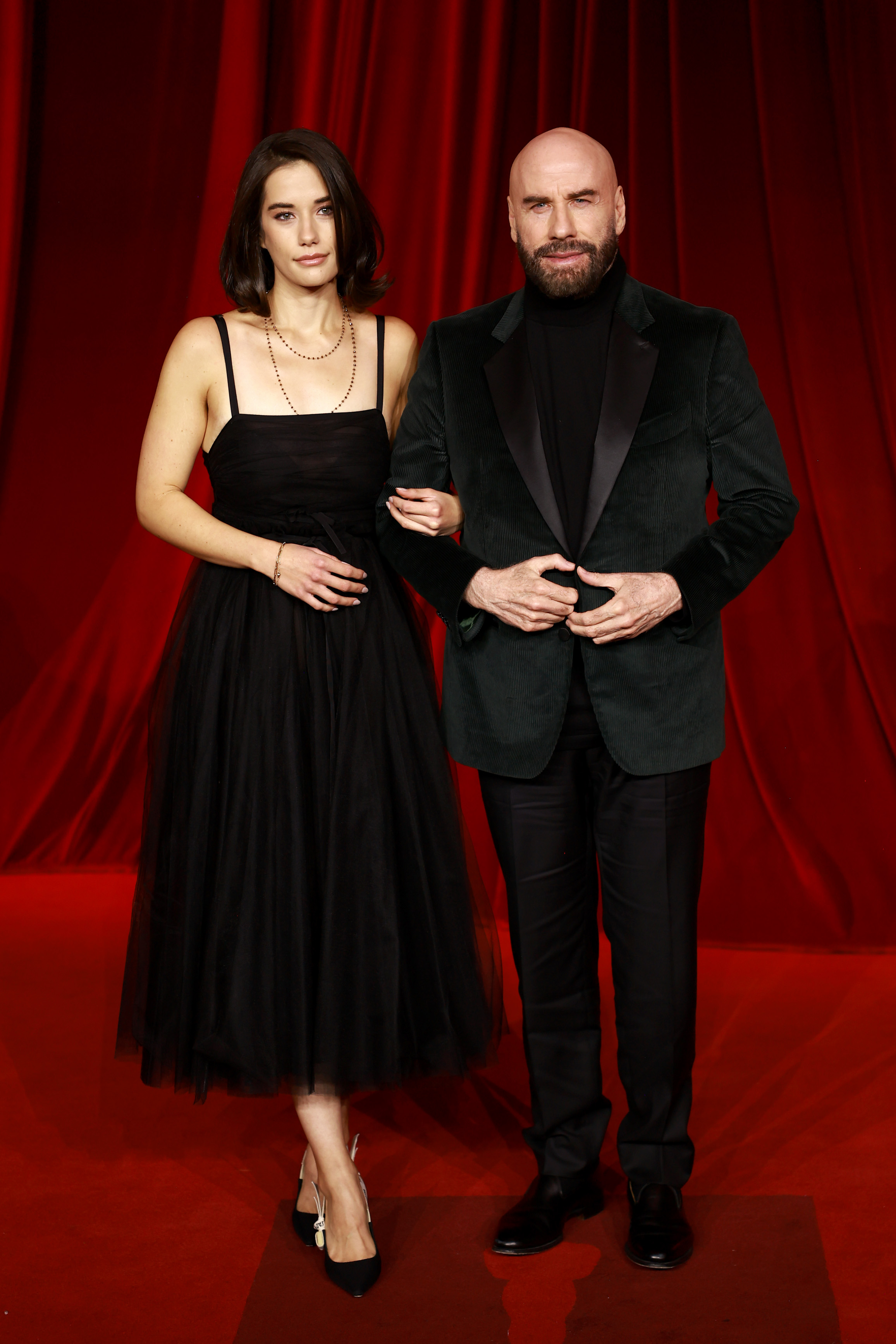 Ella Bleu and John Travolta at The Fourth Annual Academy Museum Gala on October 19, 2024, in Los Angeles, California | Source: Getty Images