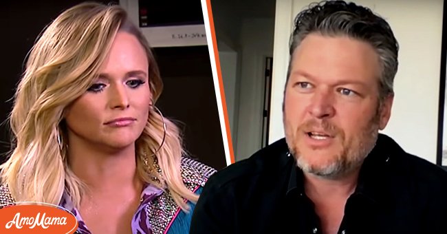 Miranda Lambert interviewed on Entertainment Tonight while at the iHeartRadio Theater in New York on November 9, 2019, and Blake Shelton on "The Late Show with Stephen Colbert" on February 13, 2021 | Photos: YouTube/Entertainment Tonight and YouTube/The Late Show with Stephen Colbert