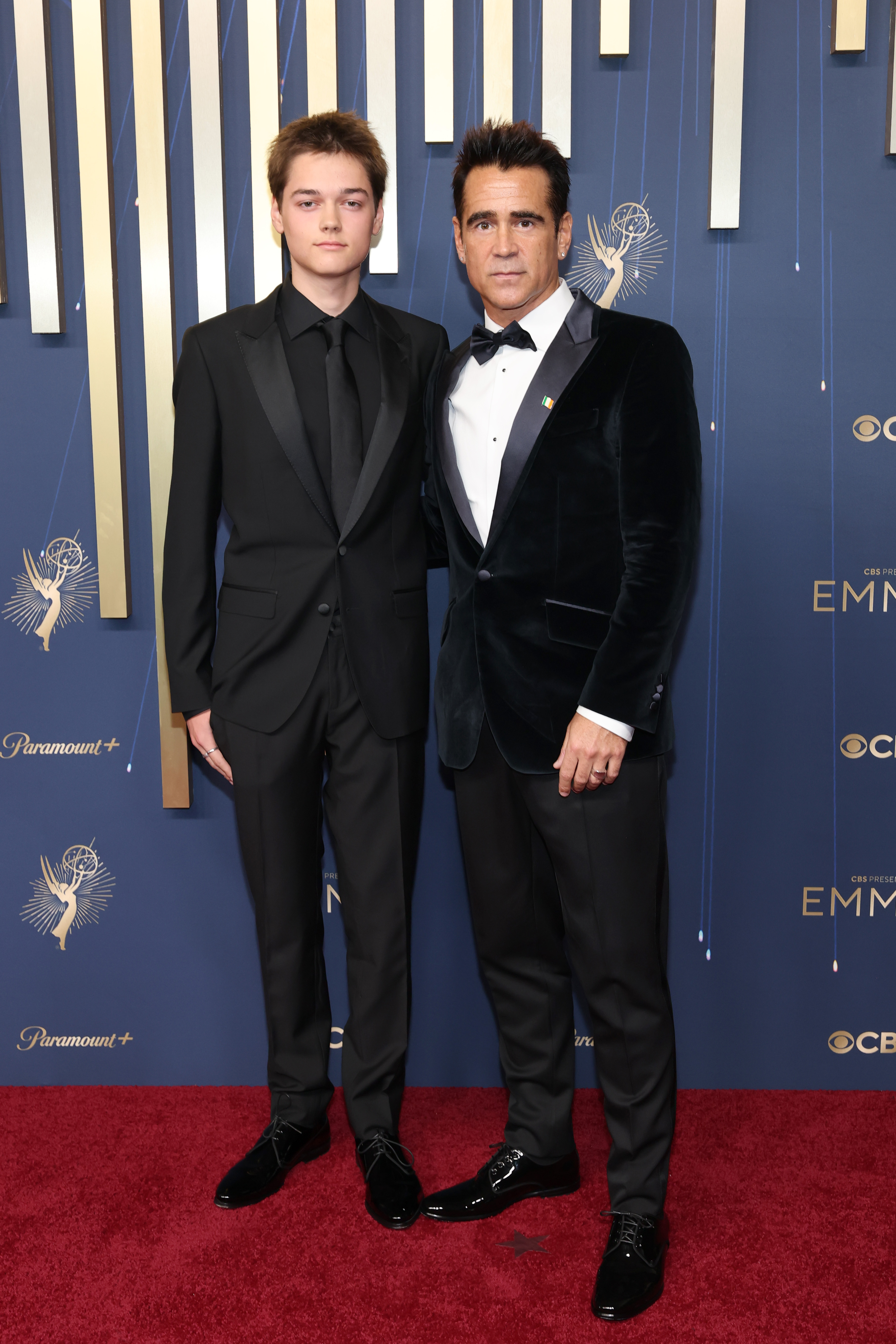 Henry Farrell and Colin Farrell attend the 77th Primetime Emmy Awards at Peacock Theater on September 14, 2025 in Los Angeles, California. | Source: Getty Images