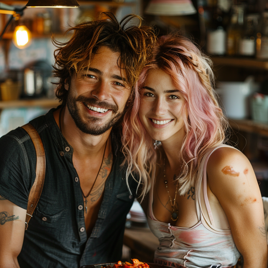 Jacob and Sophie cooking | Source: Midjourney