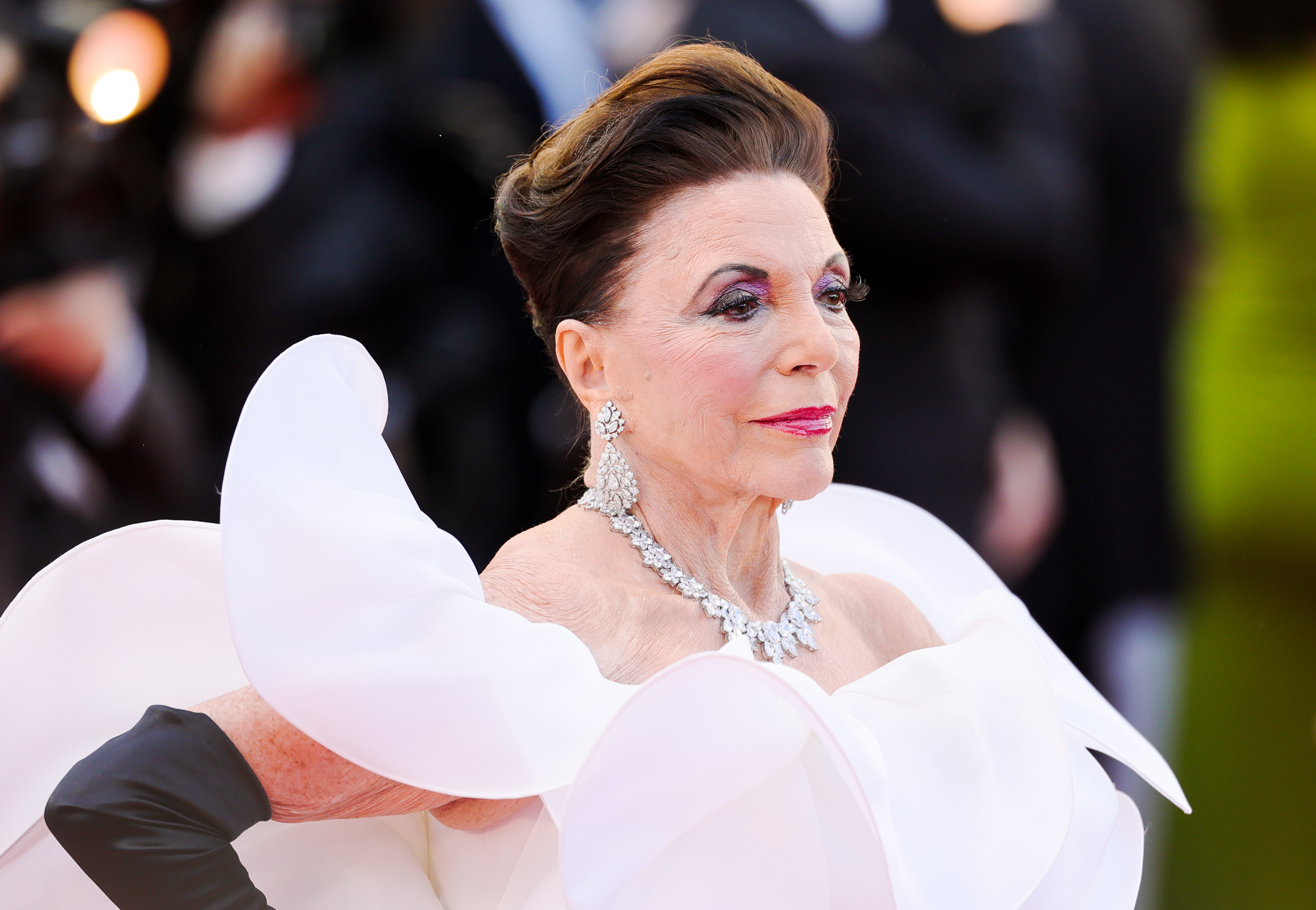 Dame Joan Collins attends the opening ceremony and "La Vénus Electrique" (The Electric Venus) screening during the annual Cannes Film Festival at Palais des Festivals on May 12, 2026, in Cannes, France | Source: Getty Images