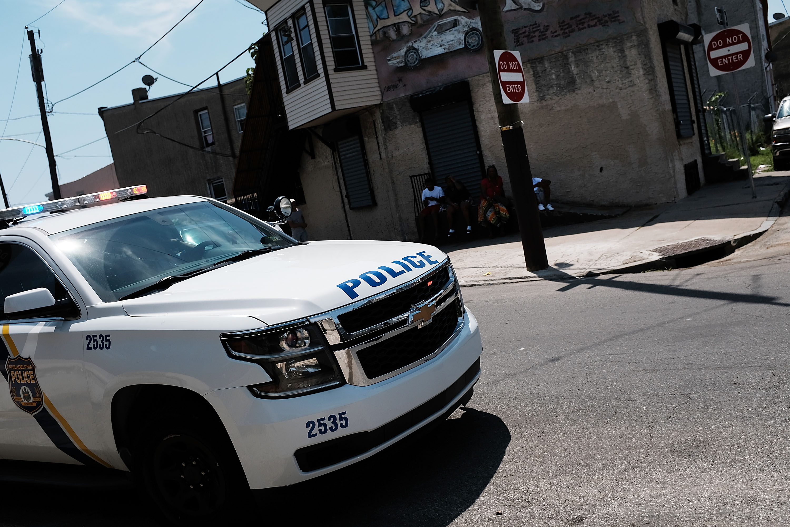A police vehicle parked on the street. | Source: Getty Images