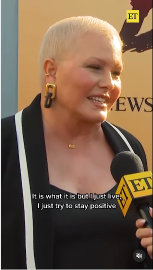 A screenshot of Nicole Eggert taken from an interview posted on August, 27, 2024 during the "After Baywatch: Moment in The Sun." premiere | Source: Instagram/entertainmenttonight