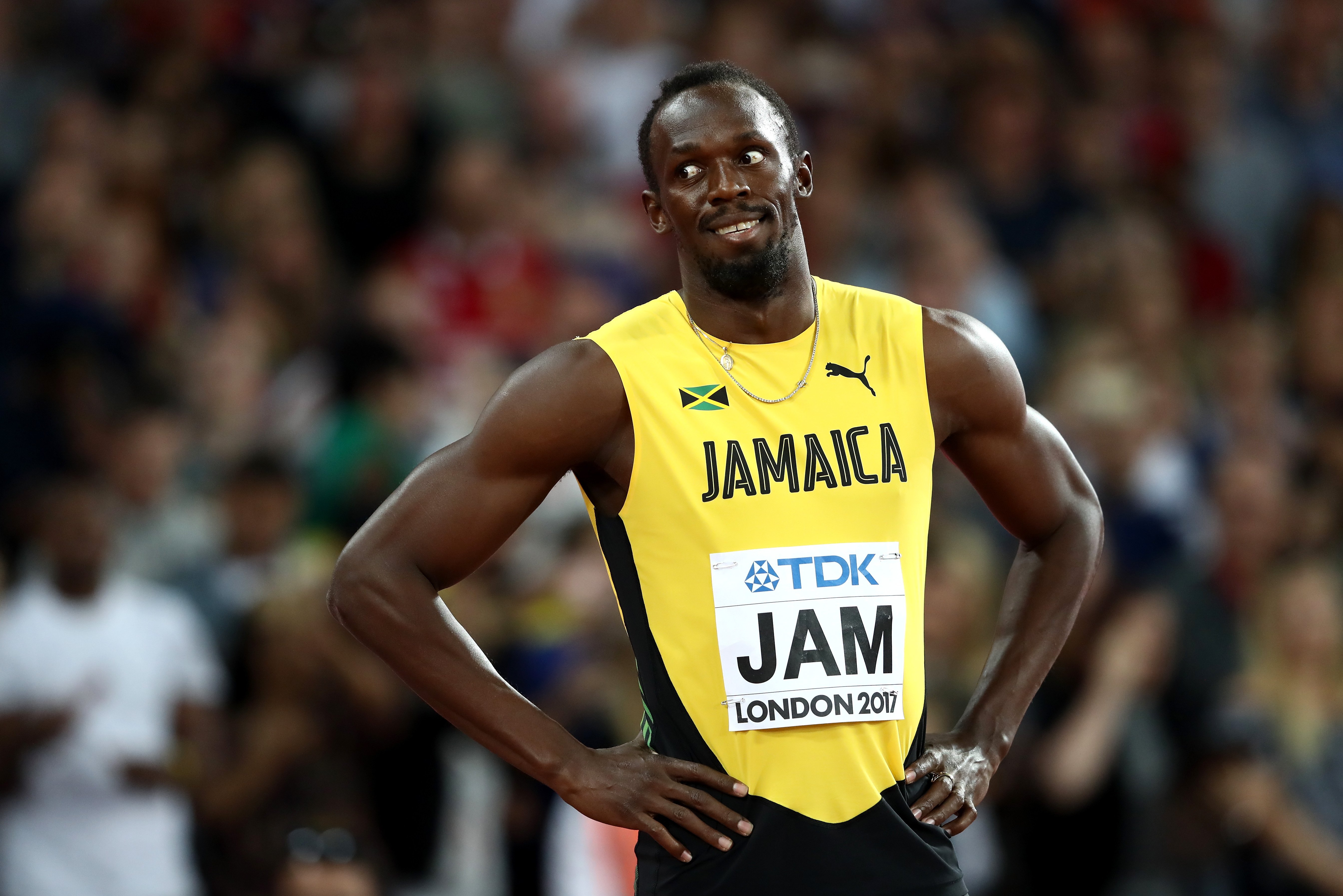 Usain Bolt  compete in the Men's 4x100 Relay final during the 16th IAAF World Athletics Championships on August 12, 2017. | Photo: Getty Images.