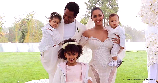 Beyonce, Jay-Z & Their 3 Children Wore Matching Outfits At the Couple's Vow Renewal Ceremony