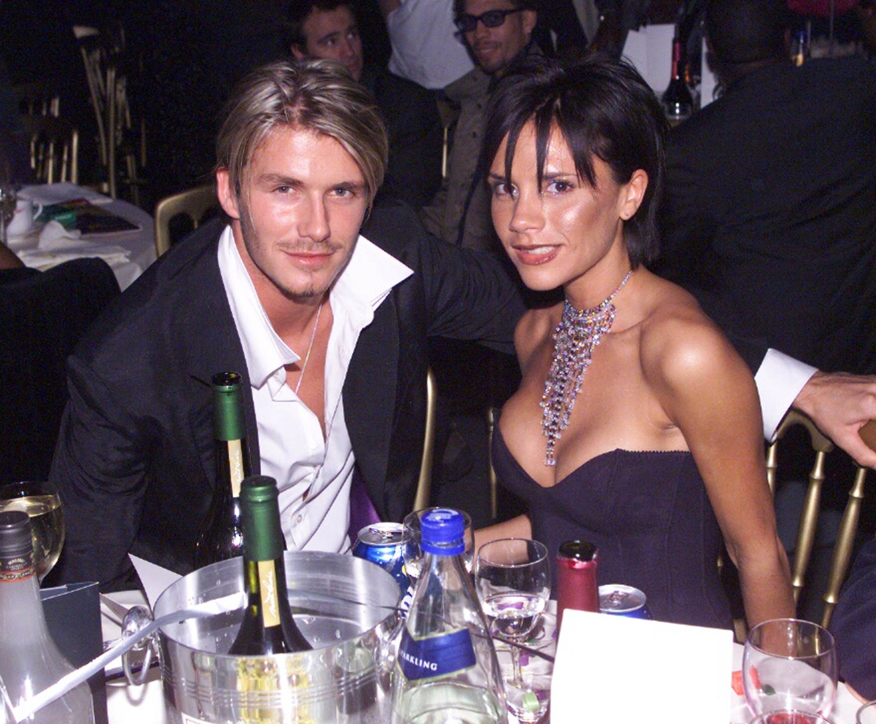 David and Victoria Beckham at the MOBO Awards at the Royal Albert Hall on October 6, 1999, in London. | Source: Getty Images