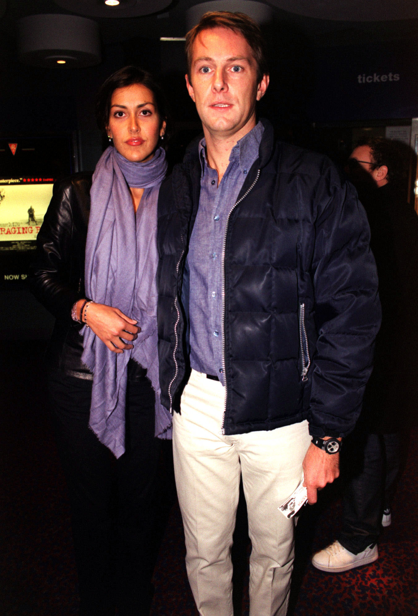 Natasha Caine and Tim Scott at a special gala screening of Martin Scorsese's "Raging Bull" at the ABC Cinema on Shaftesbury Avenue on October 26, 2000. | Source: Getty Images