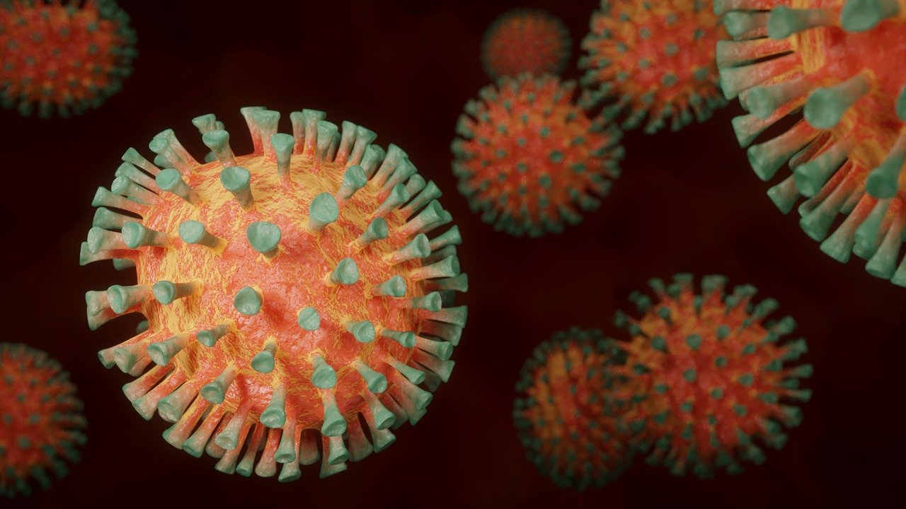 Coronavirus, representación artística. | Foto: Pixabay