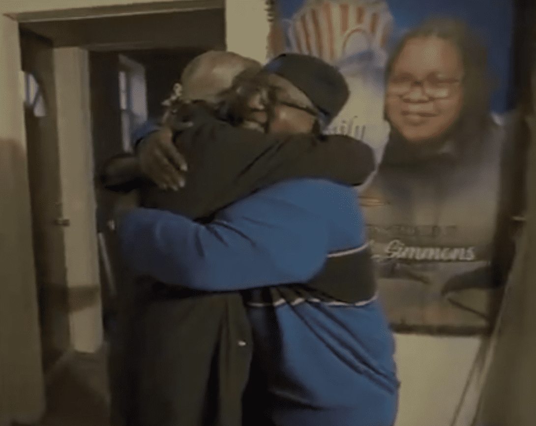 A man hugs one of the doctors that saved his life and helped get him a home | Photo: Youtube/Good Morning America