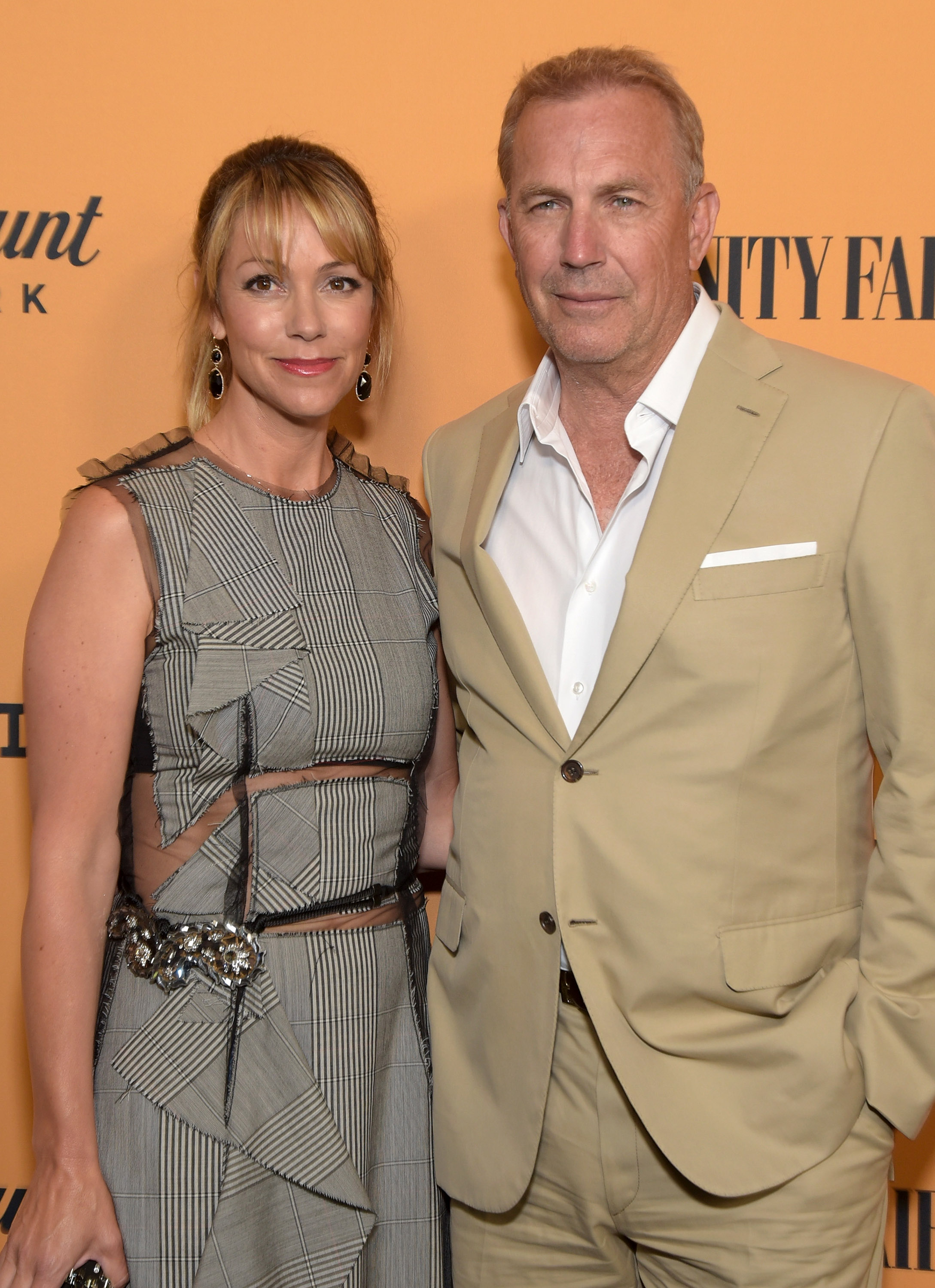 Christine Baumgartner and Kevin Costner attend the premiere of Paramount Pictures' "Yellowstone" at Paramount Studios on June 11, 2018 in Hollywood, California | Source: Getty Images