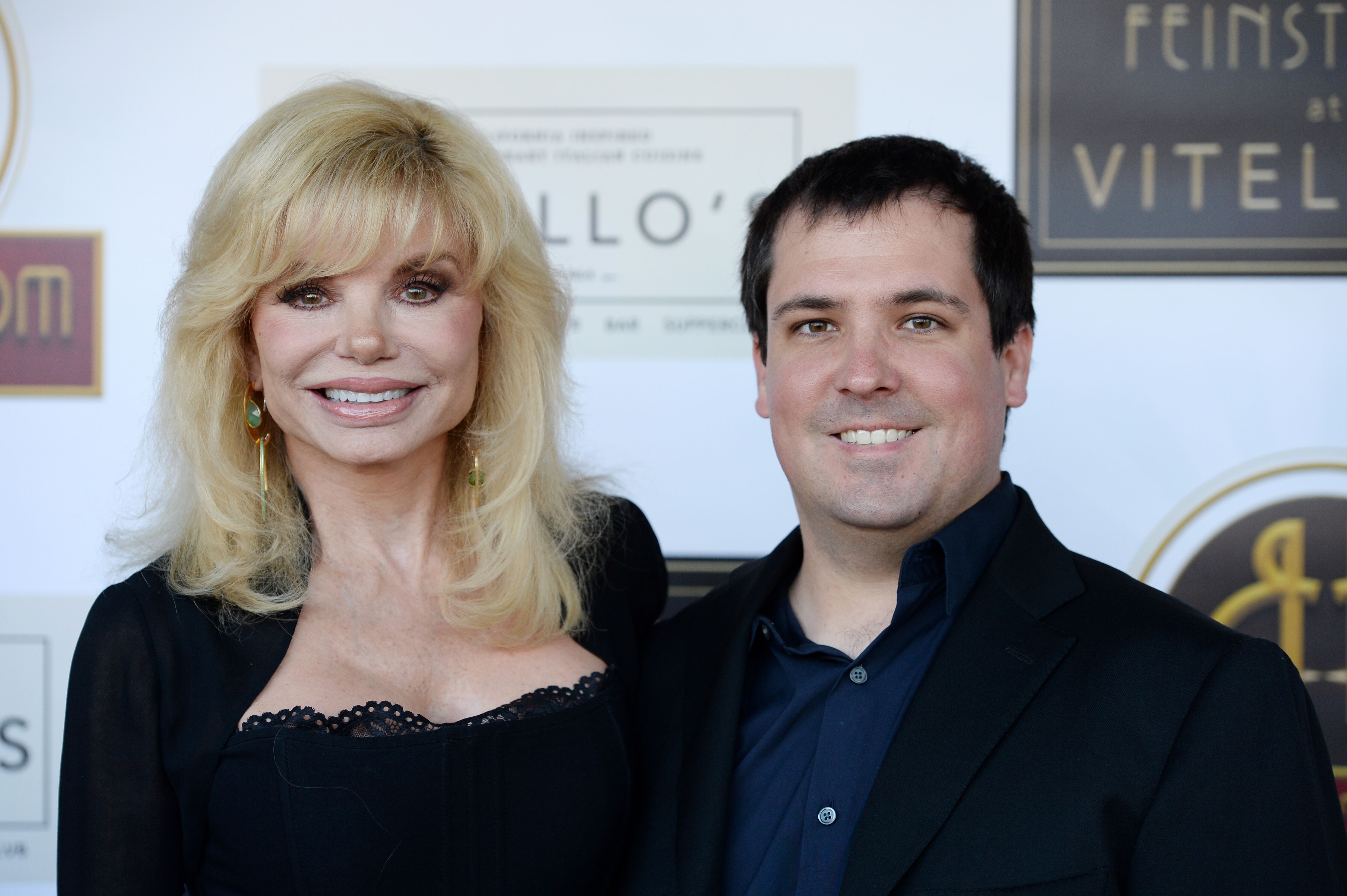 Loni Anderson and her son Quinton Anderson Reynolds arrive at the debut of the Southern California location of Michael Feinstein's new supper club. | Source: Getty Images