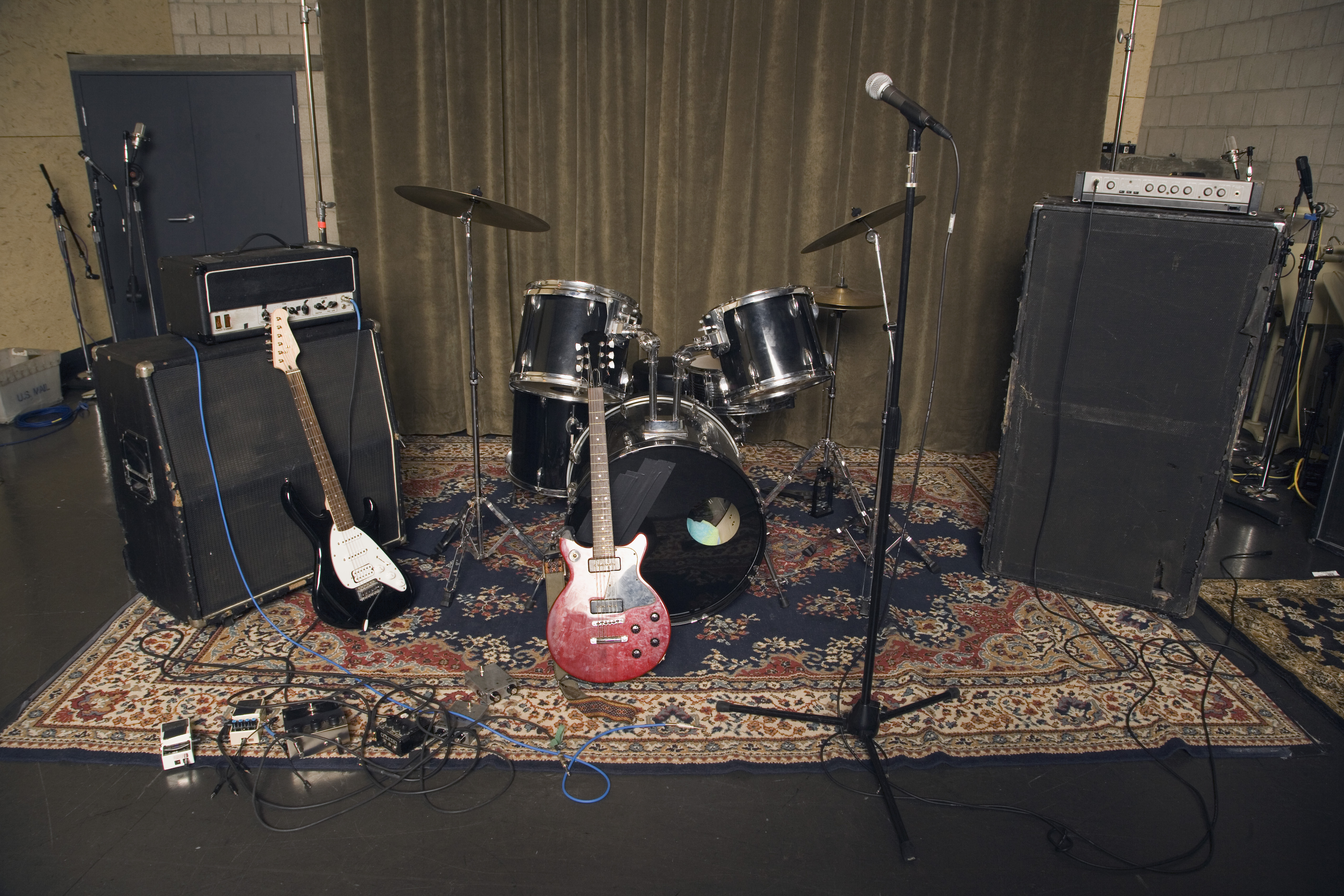 Musical instruments and speakers. | Source: Getty Images