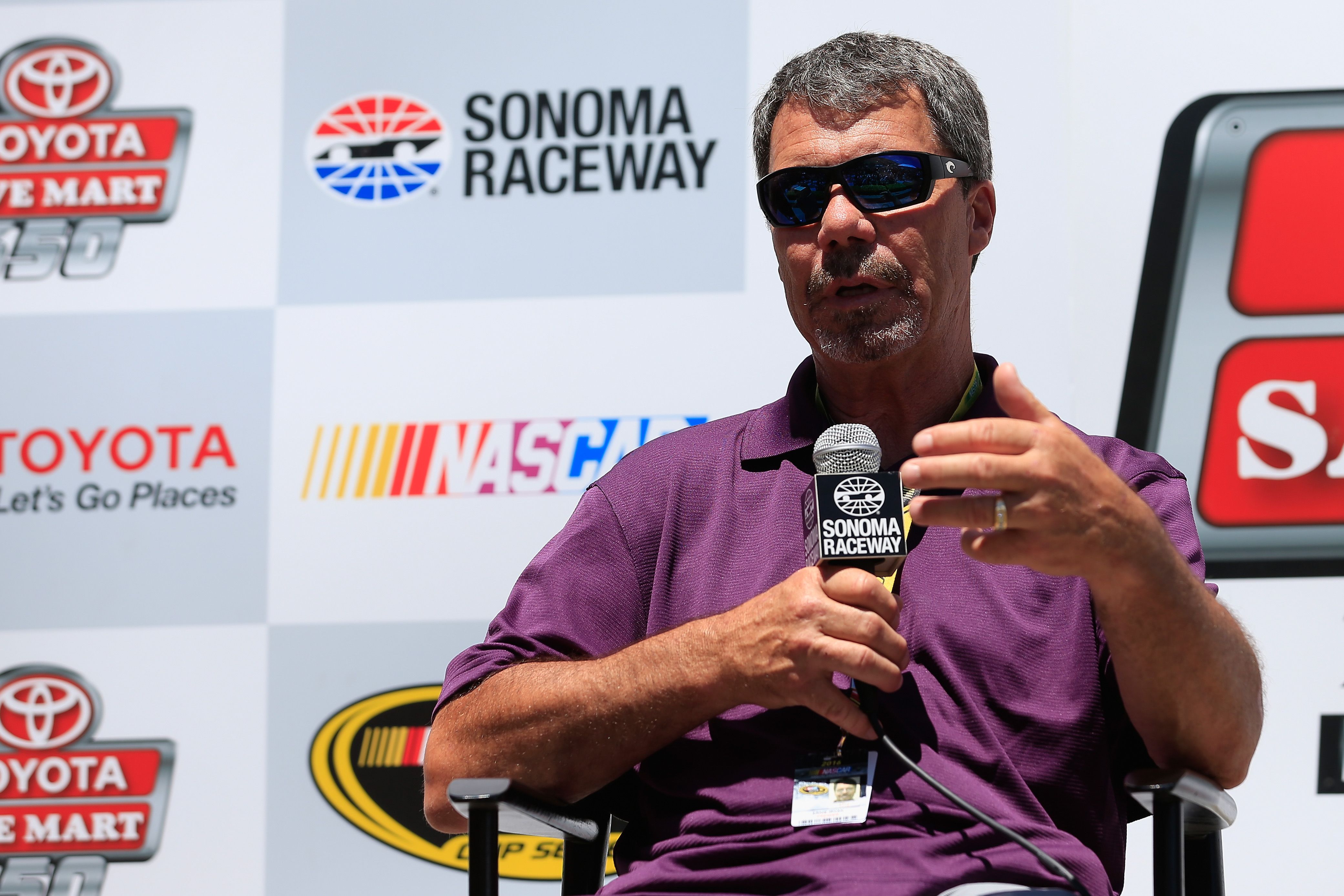 Ernie Irvan at the Sonoma Raceway Wall Of Fame after practice for the NASCAR Sprint Cup Series Toyota/Save Mart 350 at Sonoma Raceway on June 24, 2016 | Photo: Getty Images