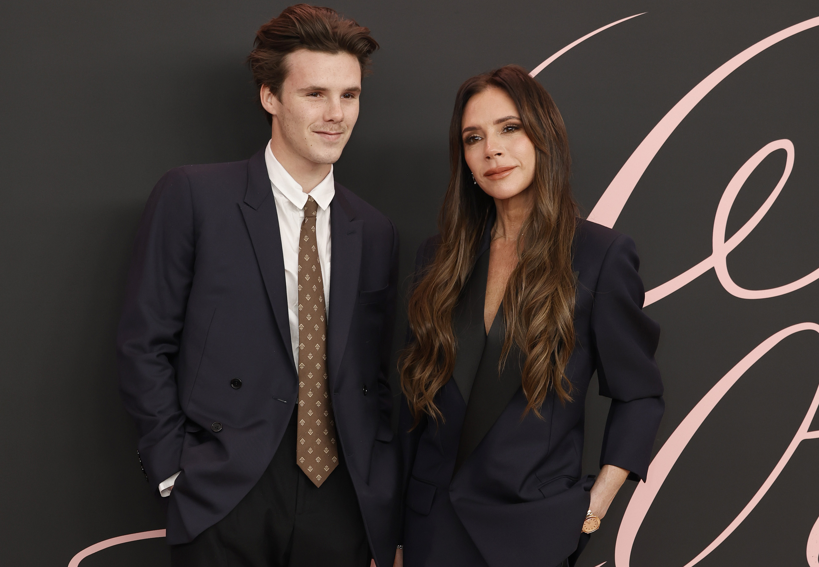 Cruz and Victoria Beckham at the premiere of "Lola" in Los Angeles, California on February 3, 2024. | Source: Getty Images