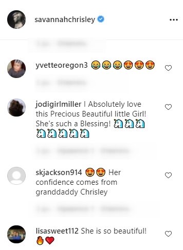 Savannah Chrisley fans comment about Chloe Chrisley on an Instagram video post on July 8, 2021 | Photo: Instagram/savannahchrisley