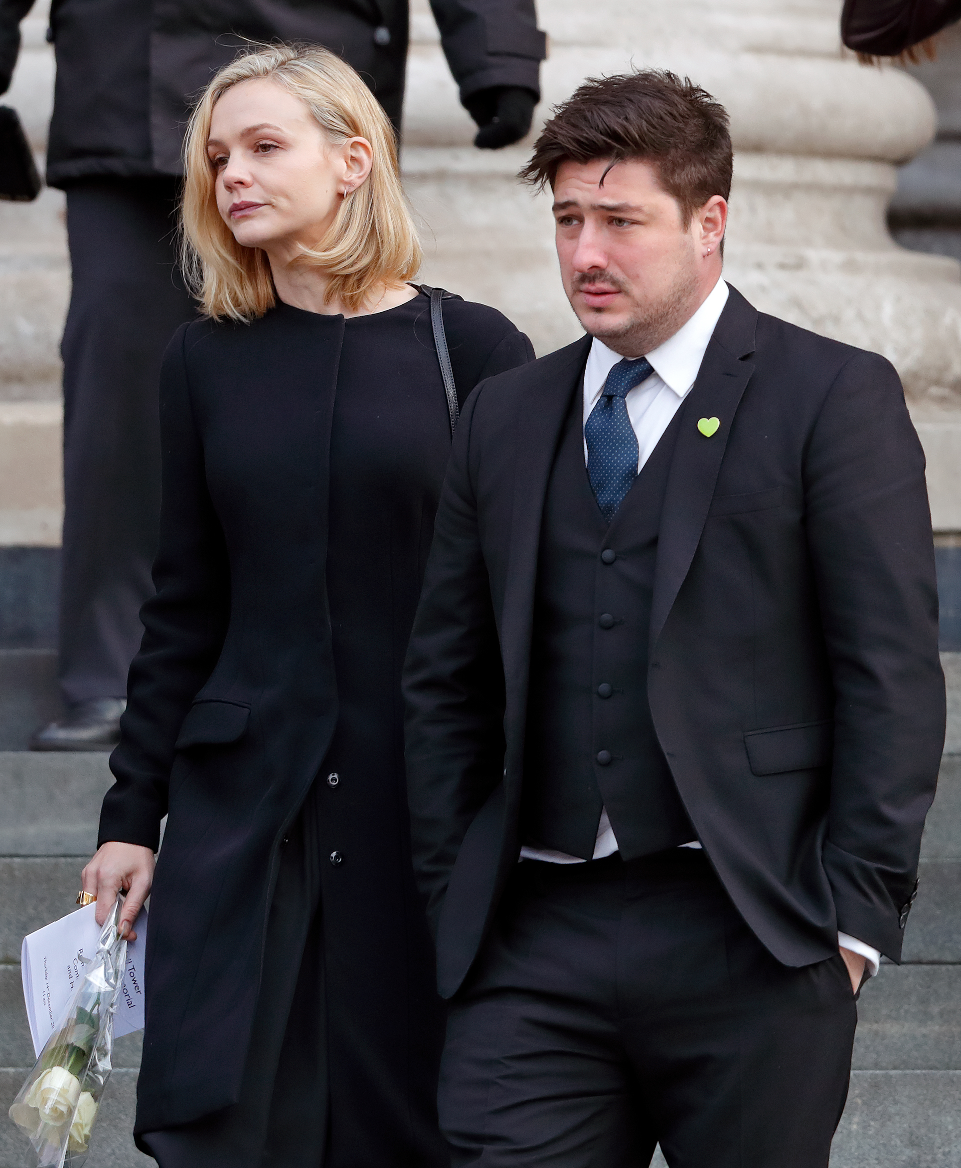 Carey Mulligan and Marcus Mumford attend the Grenfell Tower national memorial service at St Paul's Cathedral on December 14, 2017, in London, England | Source: Getty Images
