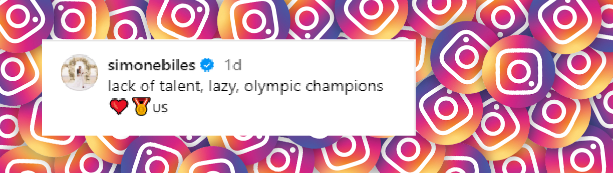 Simon Biles comment dated July 31, 2024 | Source: Instagram/simonebiles