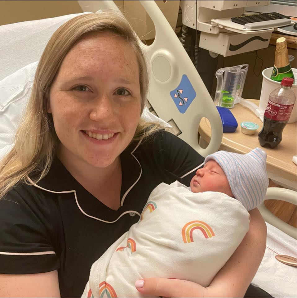 Ada Chapman Doss holding one of her babies, posted on June 16, 2023. | Source: Facebook/Ada Chapman Doss