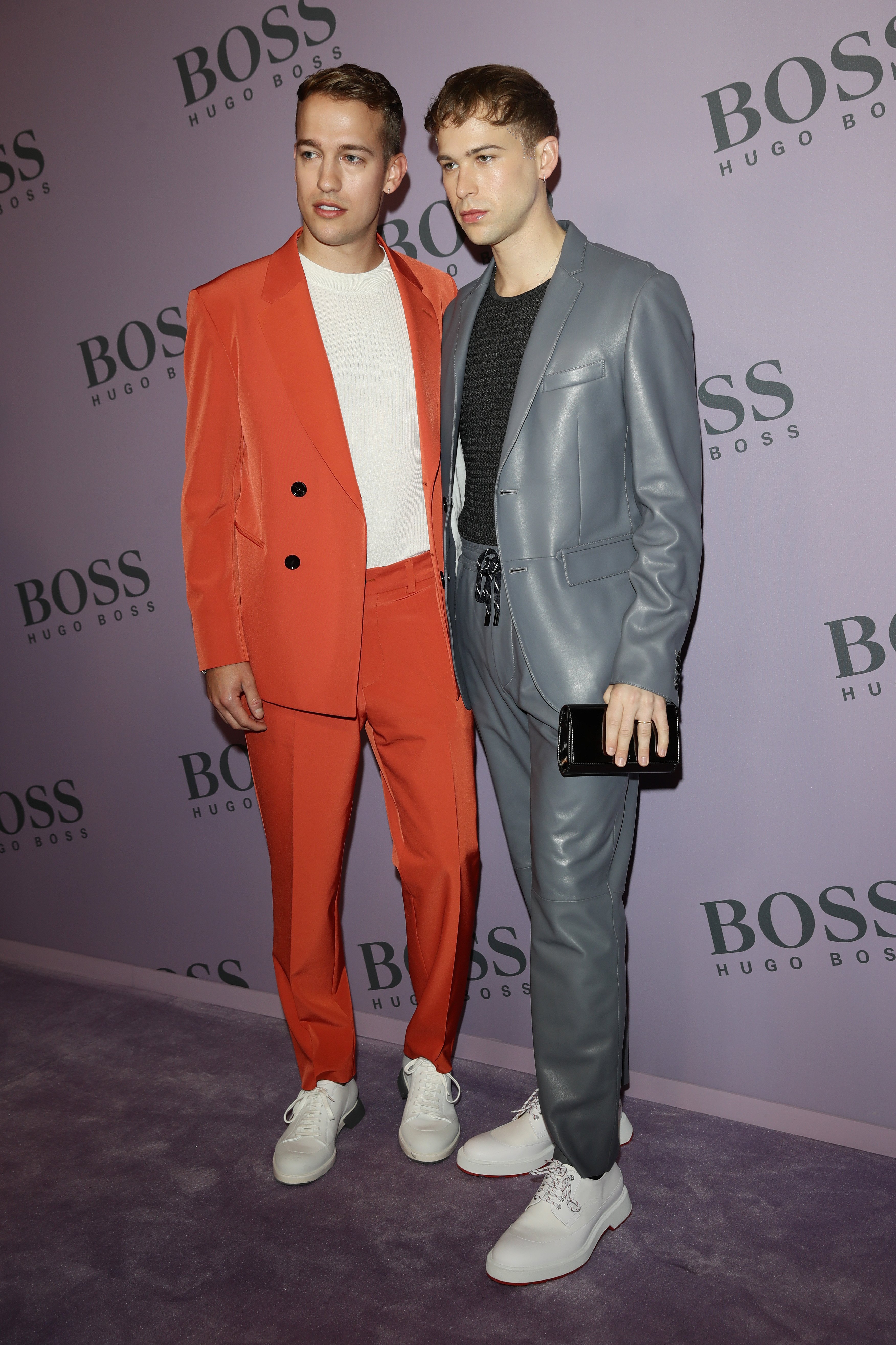 Peter Zurkuhlen and Tommy Dorfman at the BOSS fashion show on February 23, 2020 | Source: Getty Images