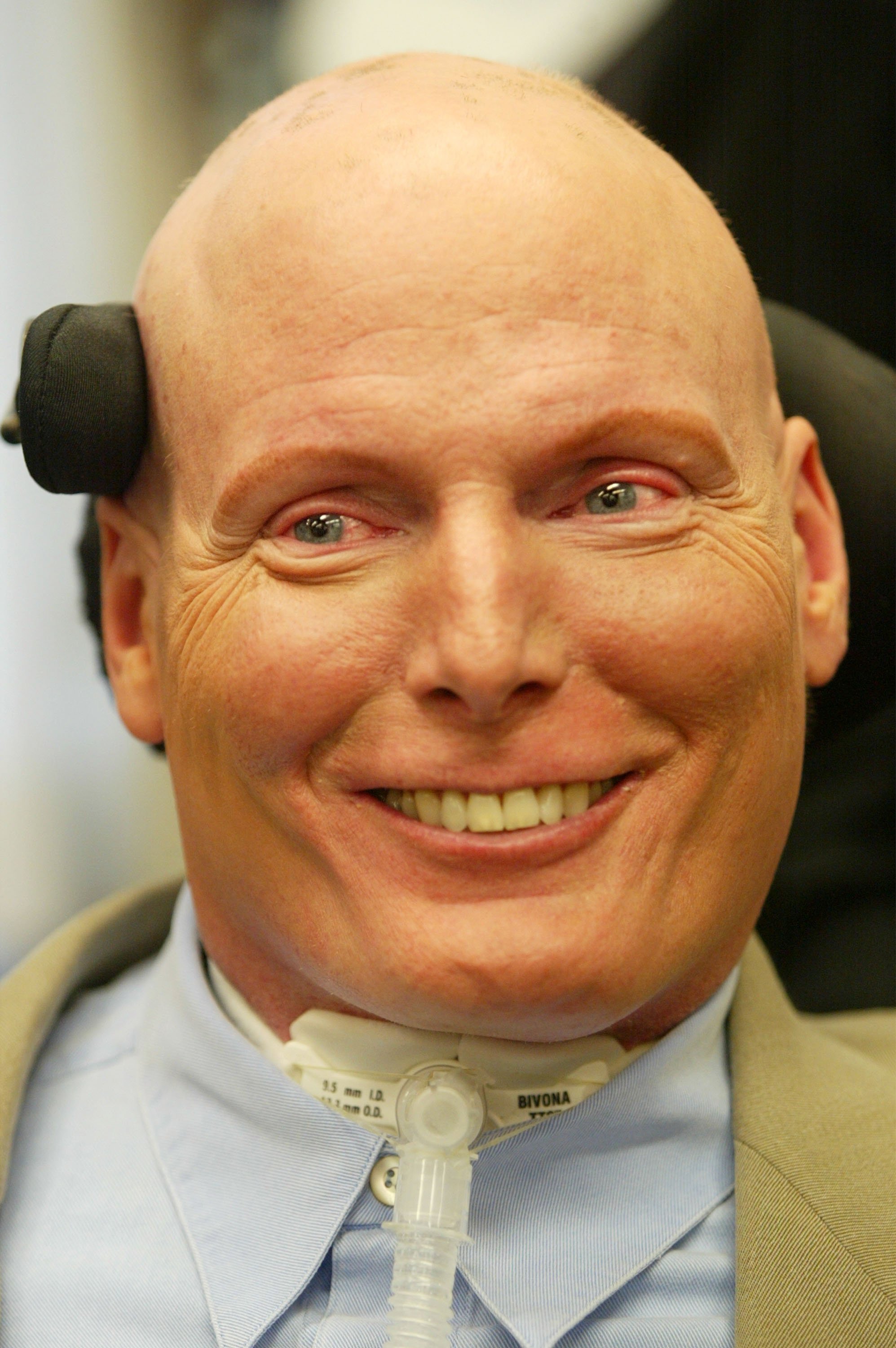 Christopher Reeve during a media conference on May 7, 2003 in Capitol Hill in Washington, DC | Source: Getty Images