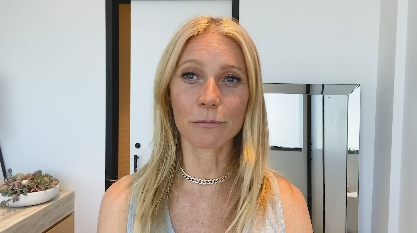 Gwyneth Paltrow poses after completing her beauty and skincare routine. | Source: YouTube/Vogue