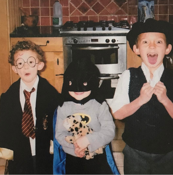 He grew up as the eldest of four brothers who shared a remarkably close bond during their childhood. In this photo, some of them posed in their Halloween costumes in a throwback image uploaded on April 11, 2017. | Source: Instagram/tomholland2013