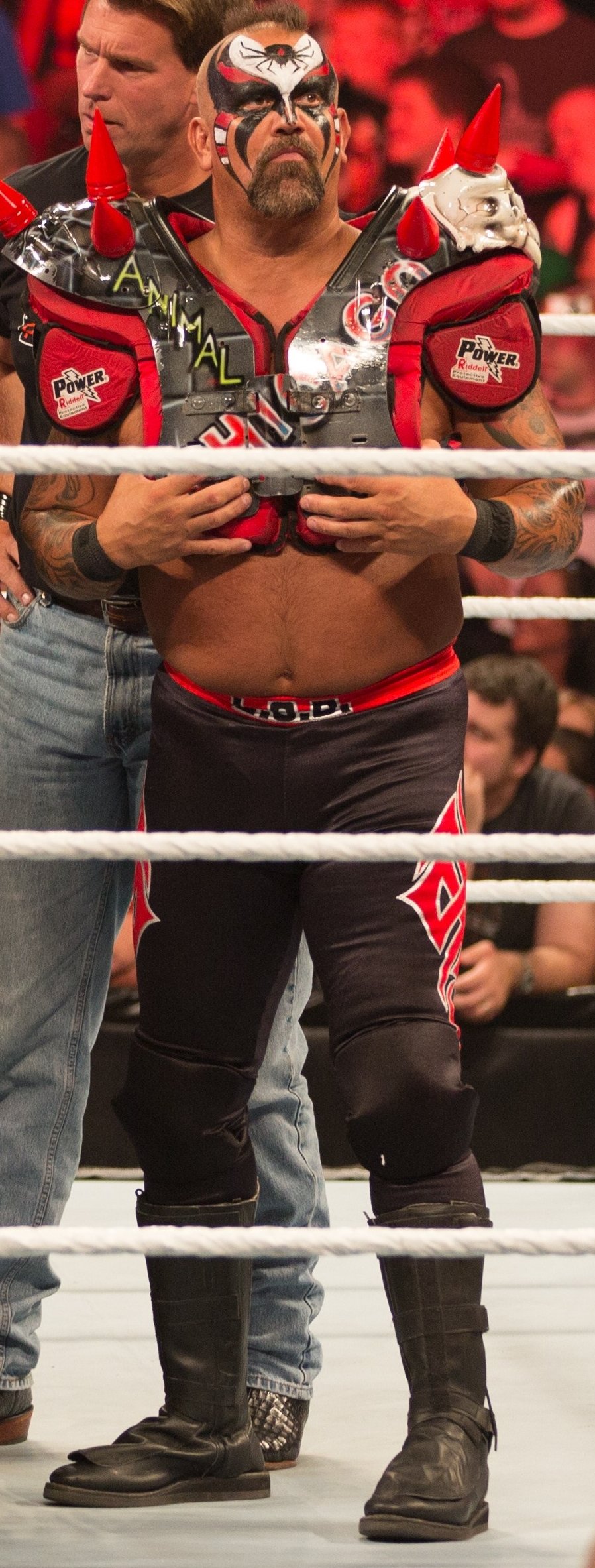 Wrestler, Road Warrior Animal during a WWE event on July 23, 2012. | Photo: Xander Hieken, CC BY-SA 2.0, Wikimedia Commons 