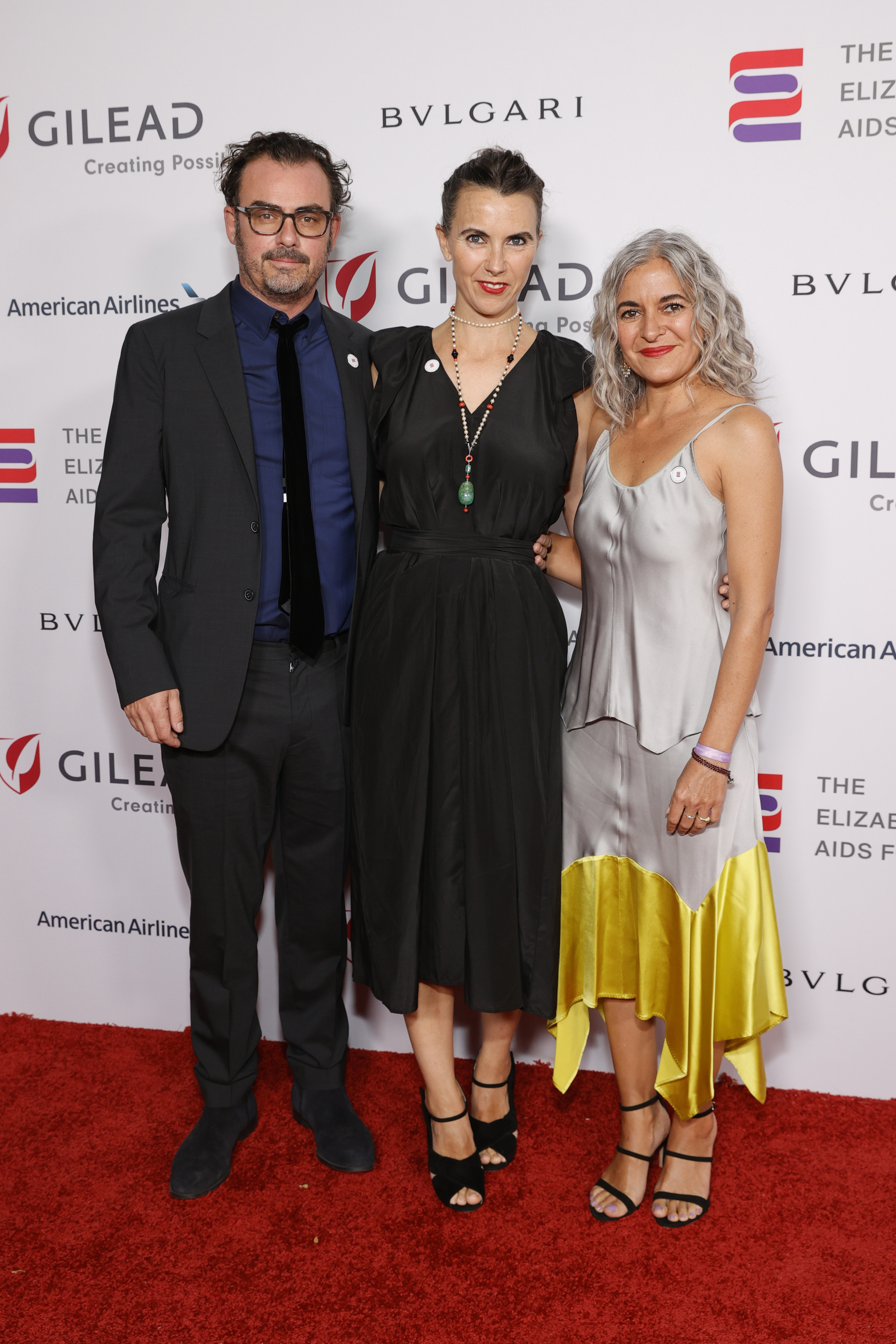 Anthony Cran, Naomi Wilding, and Laela Wilding at The Elizabeth Taylor Ball To End AIDS on September 17, 2021, in West Hollywood, California | Source: Getty Images