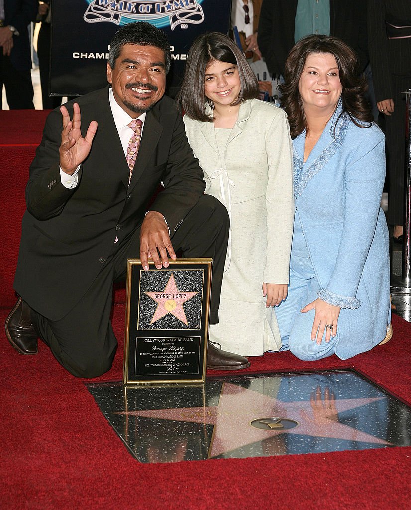George Lopez and daughter Mayan with wife Anna Lopez | Source: Getty Images