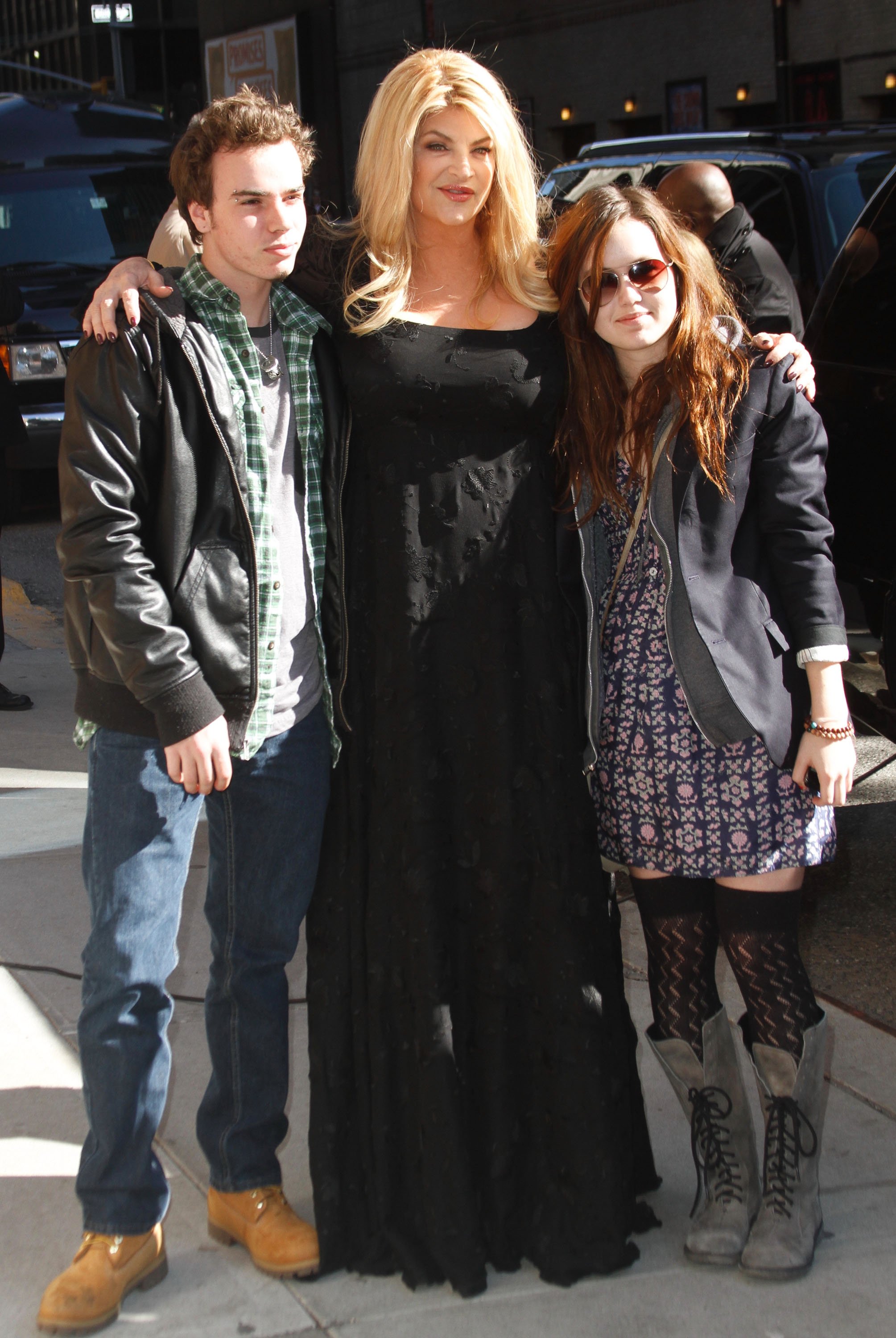 Kirstie Alley with her children William and Lillie in new York 2010. | Source: Getty Images