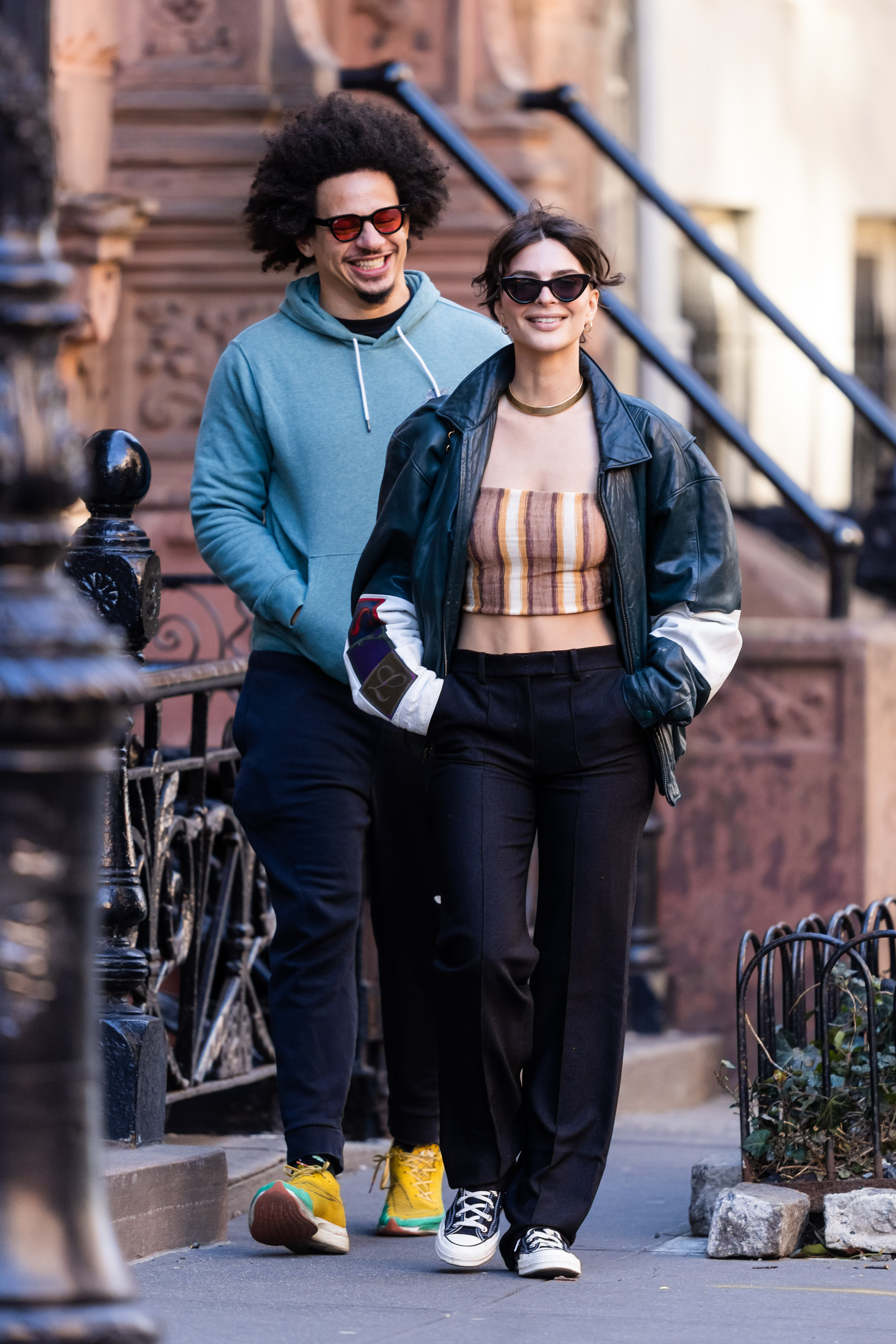Emily Ratajkowski and Eric Andre spotted on February 10, 2023 in New York, New York. | Source: Getty Images