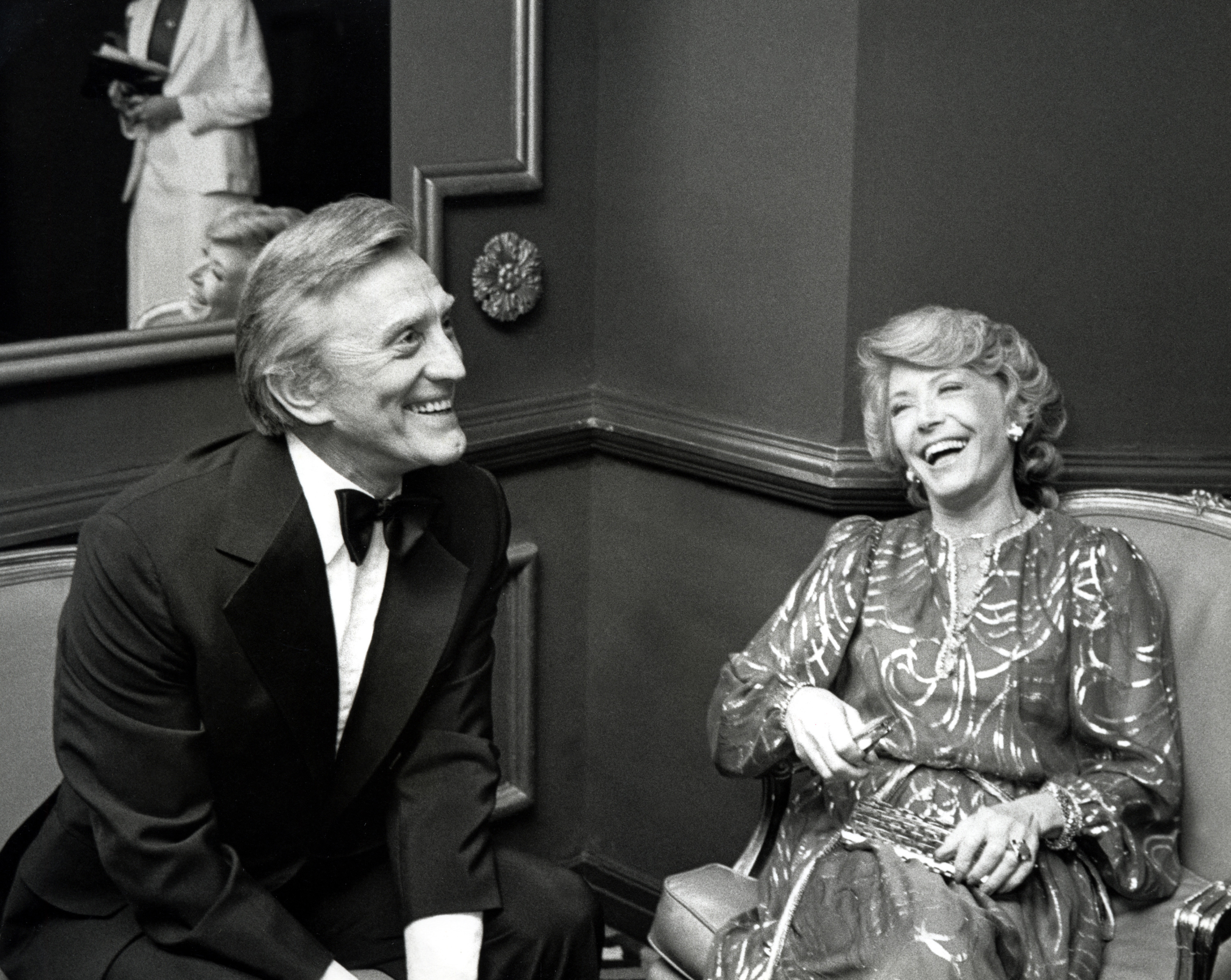 Kirk Douglas and wife Anne Douglas during Friars' Club Salute to Johnny Carson as "Entertainer of the Year" 1979 at The Waldorf-Astoria Hotel in New York, New York, United States. | Source: Getty Images