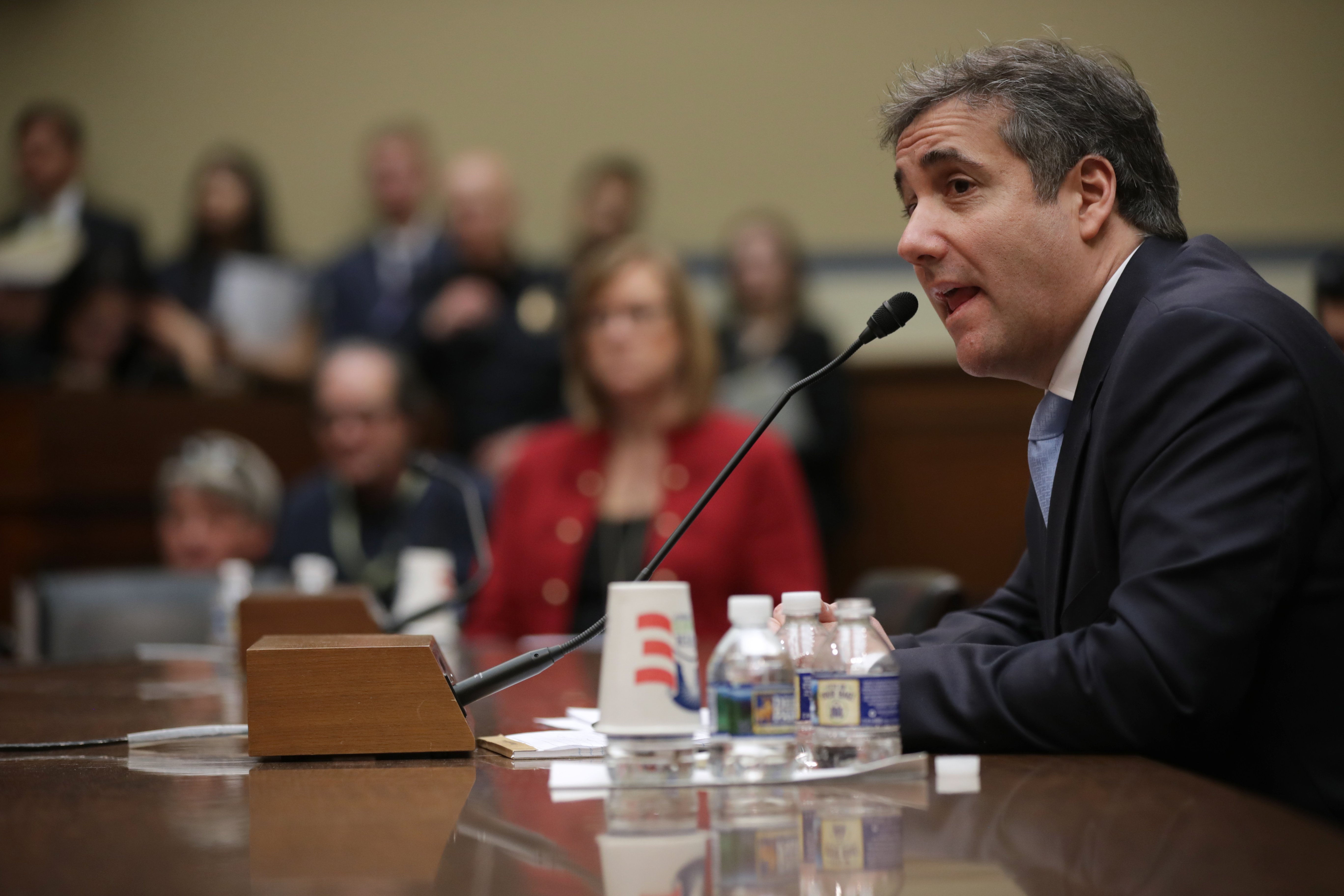 Michael Cohen, former attorney and fixer for President Donald Trump testiifying before the House Oversight Committee | Photo: Getty Images