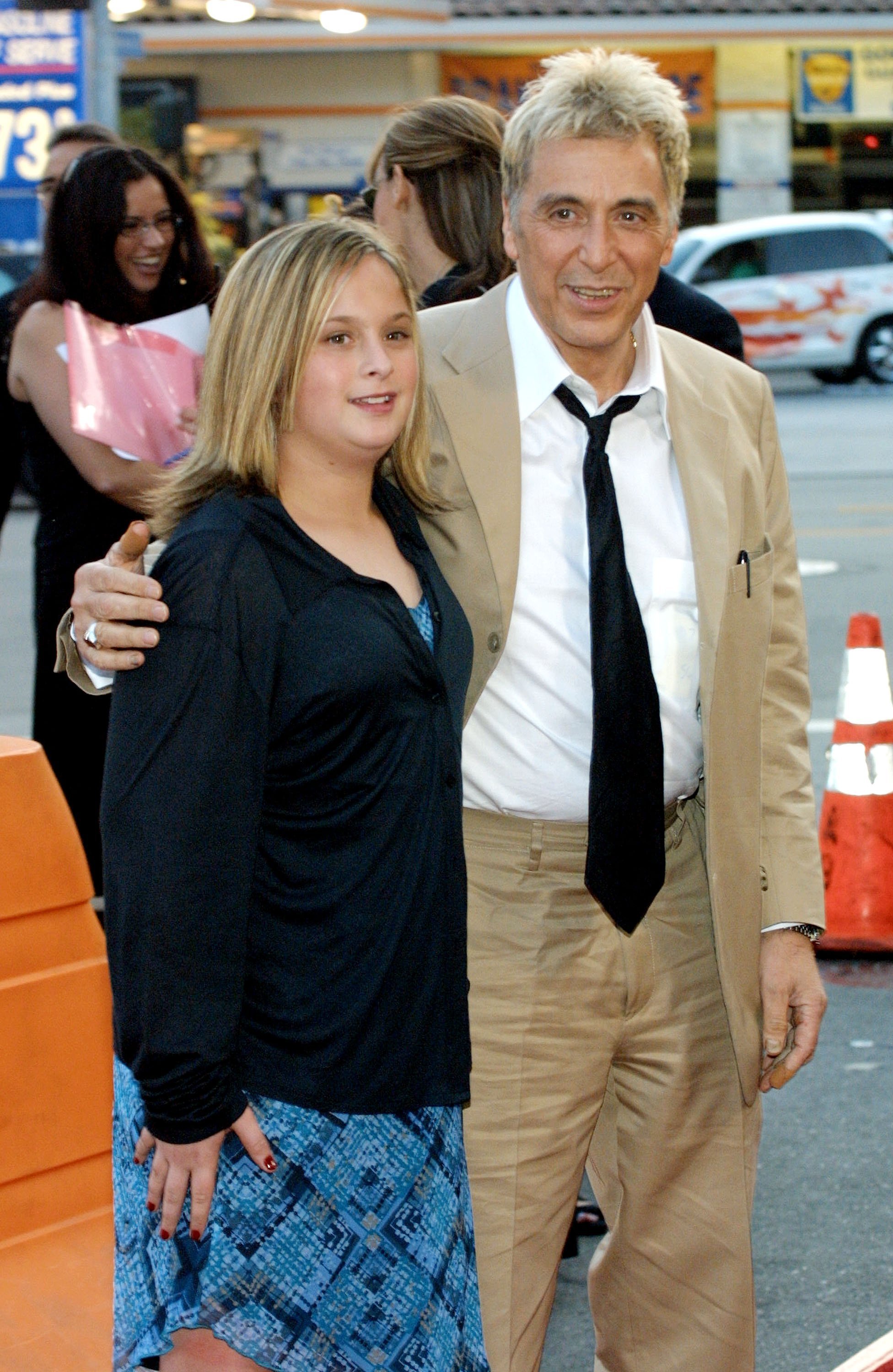 Al Pacino and his daughter at the premiere of "Simone" in Los Angeles, California on August 13, 2002 | Photo: Getty Images