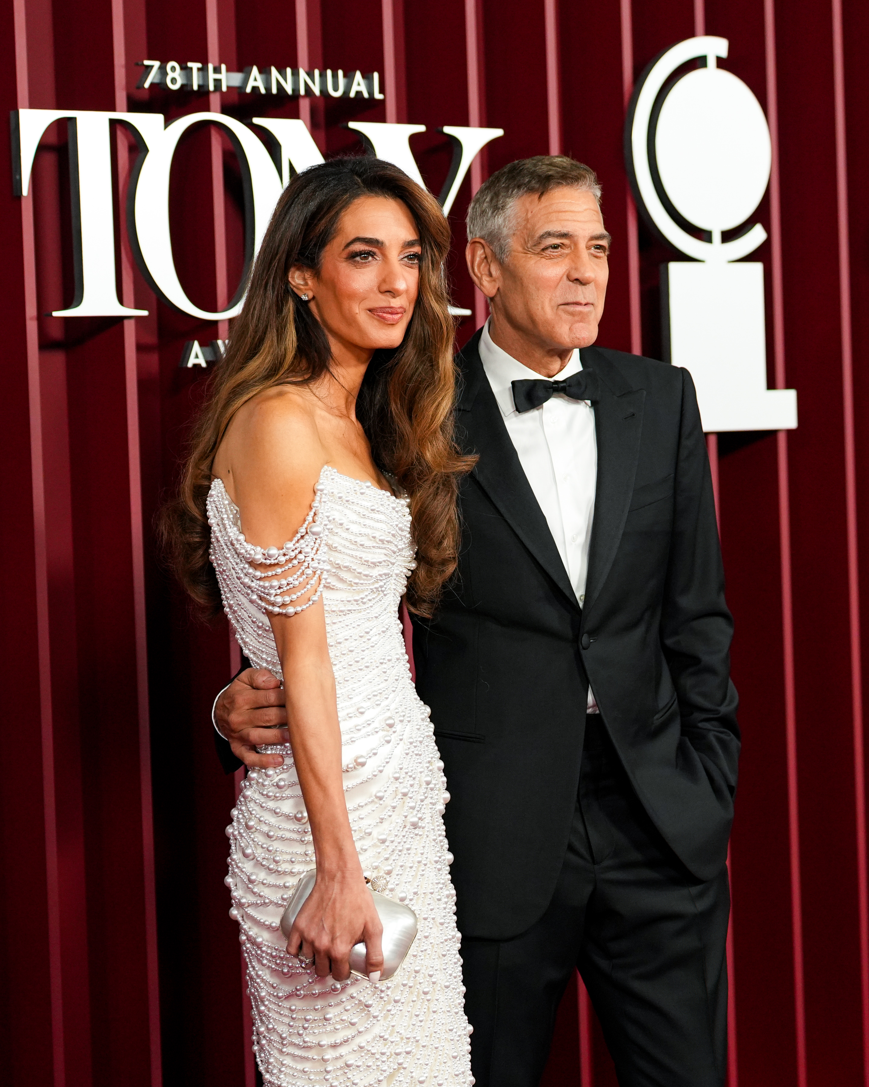 George and Amal Clooney at Radio City Music Hall in New York City on June 8, 2025 | Source: Getty Images
