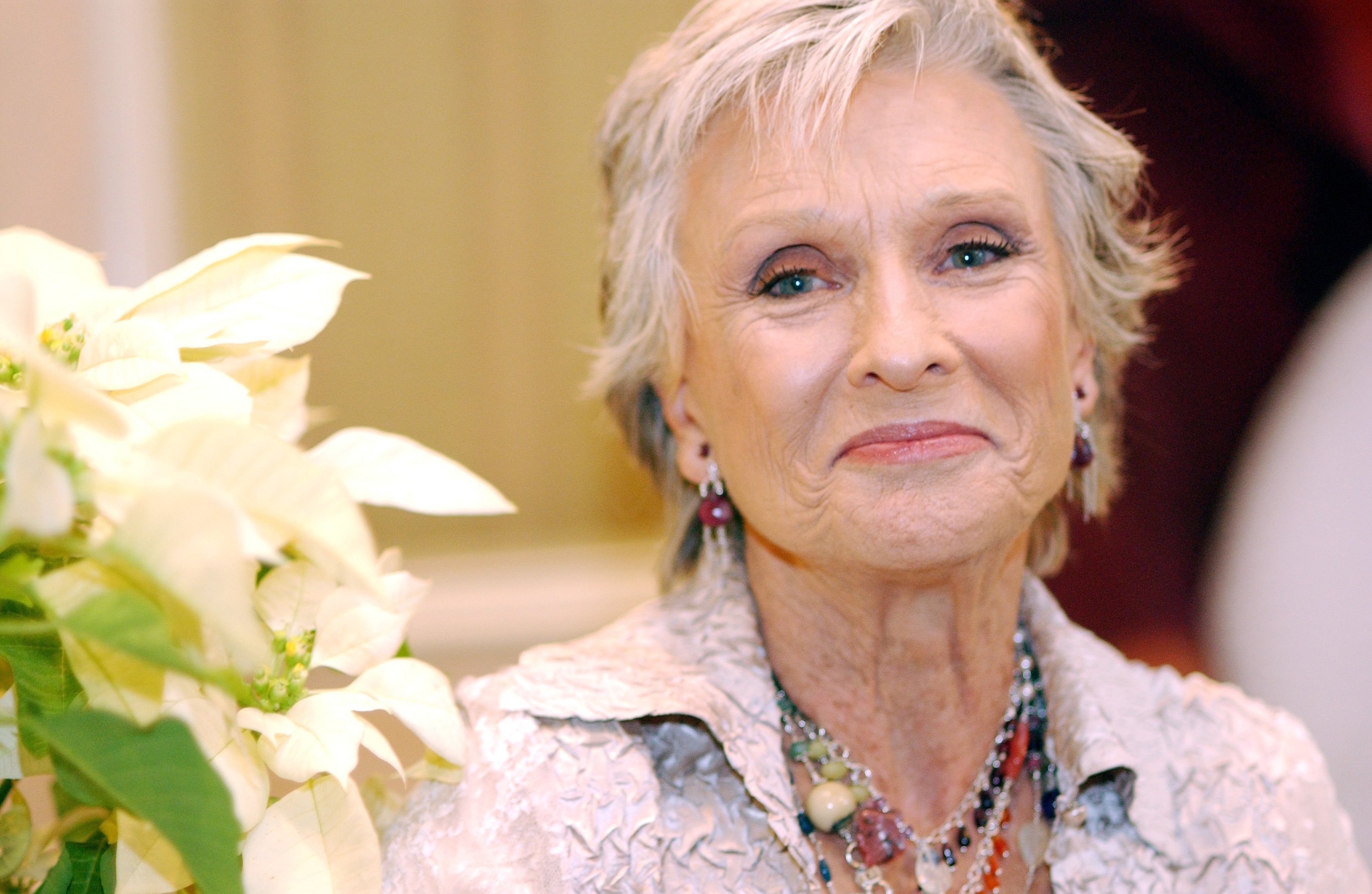 Cloris Leachman during "Spanglish" Press Conference with Adam Sandler, Tea Leoni, James L. Brooks, Paz Vega and Cloris Leachman at Four Seasons Hotel in Los Angeles, California, United States. | Source: Getty Images